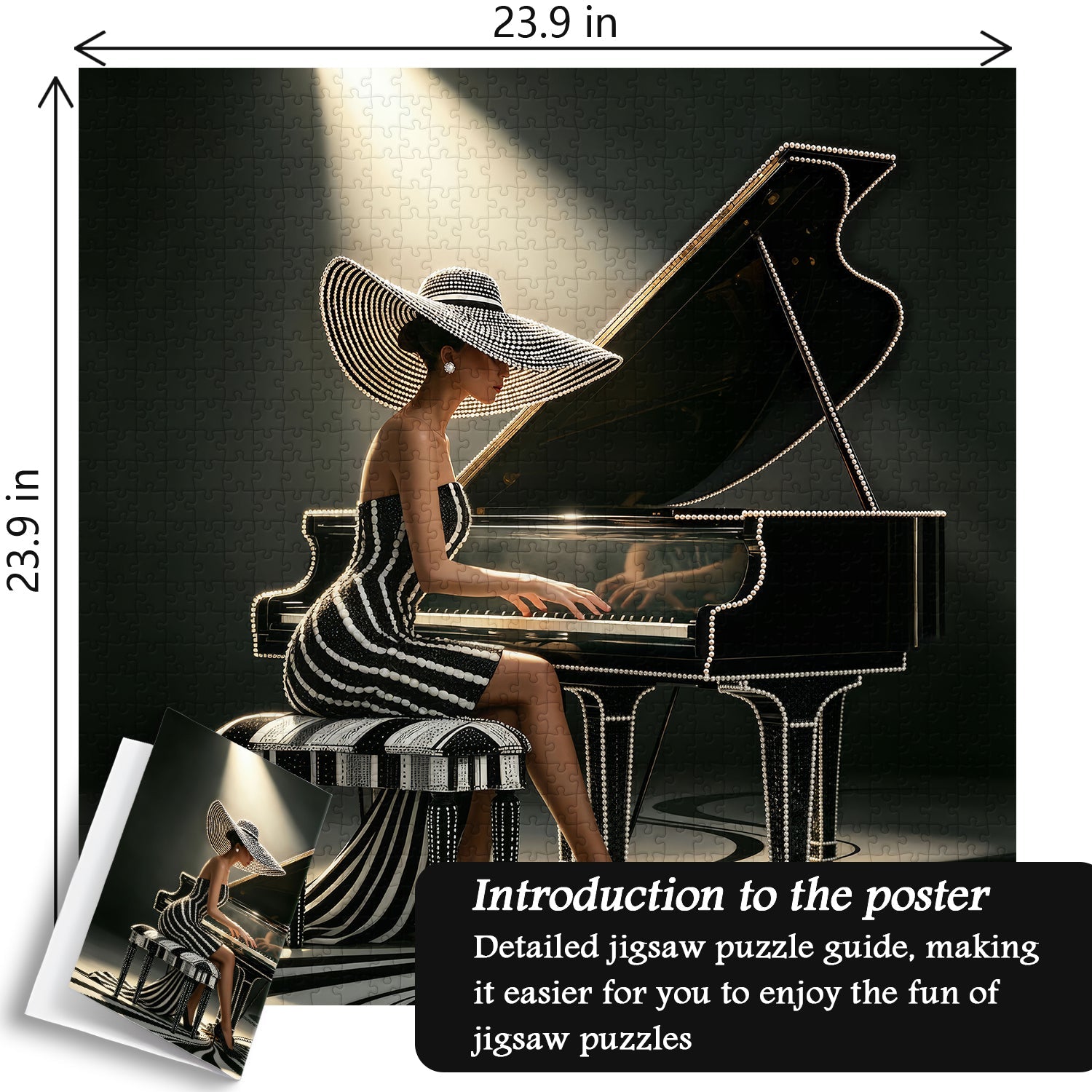 Spotlight Pianist Jigsaw Puzzle 1000 Piece