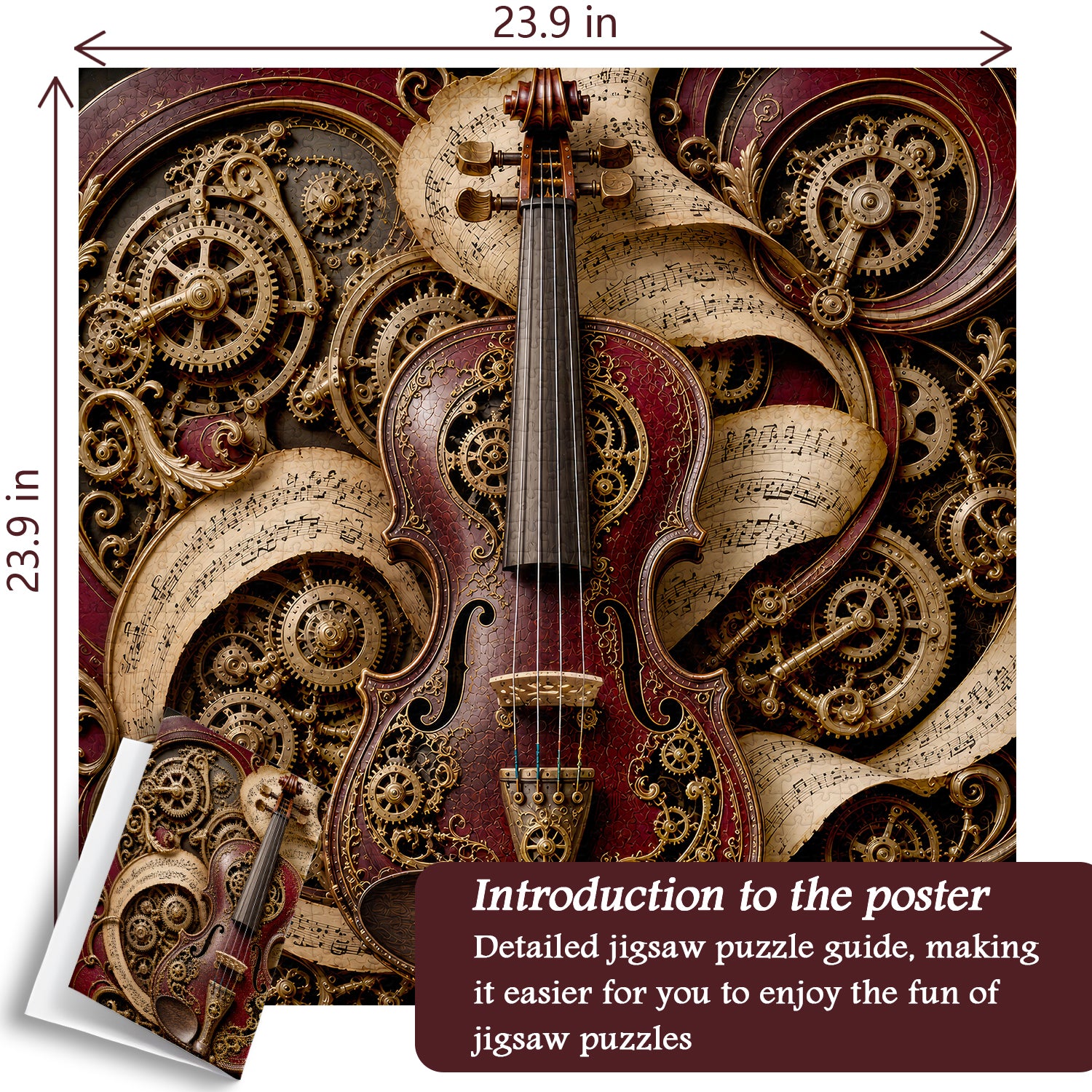 Antique Cog Symphony Jigsaw Puzzle 1000 Pieces