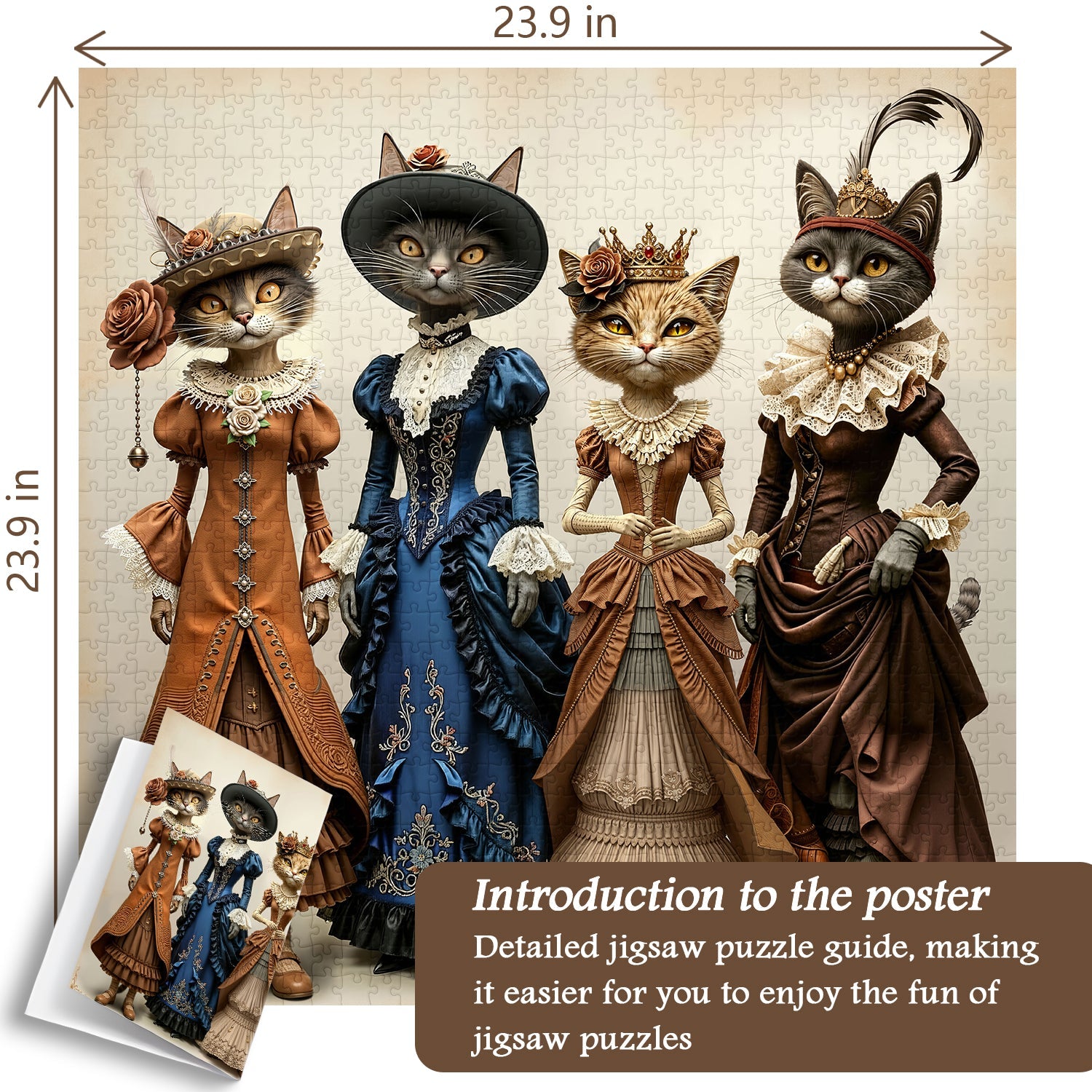 Royal Cat Court Jigsaw Puzzle 1000 Piece