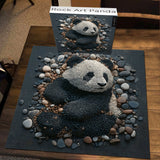 Rock Art Panda Jigsaw Puzzles 1000 Pieces