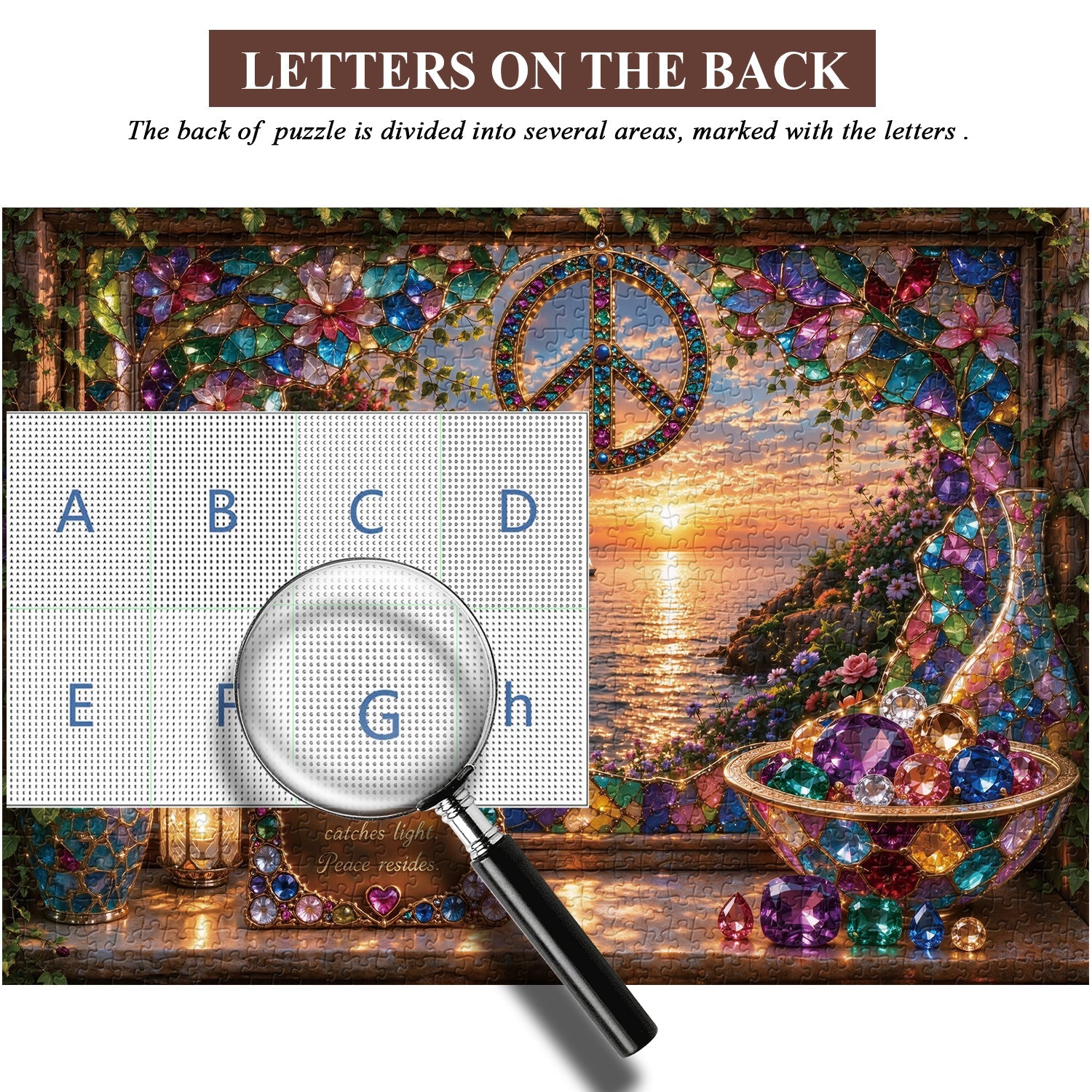Glass Peace Jigsaw Puzzle 1000 Pieces