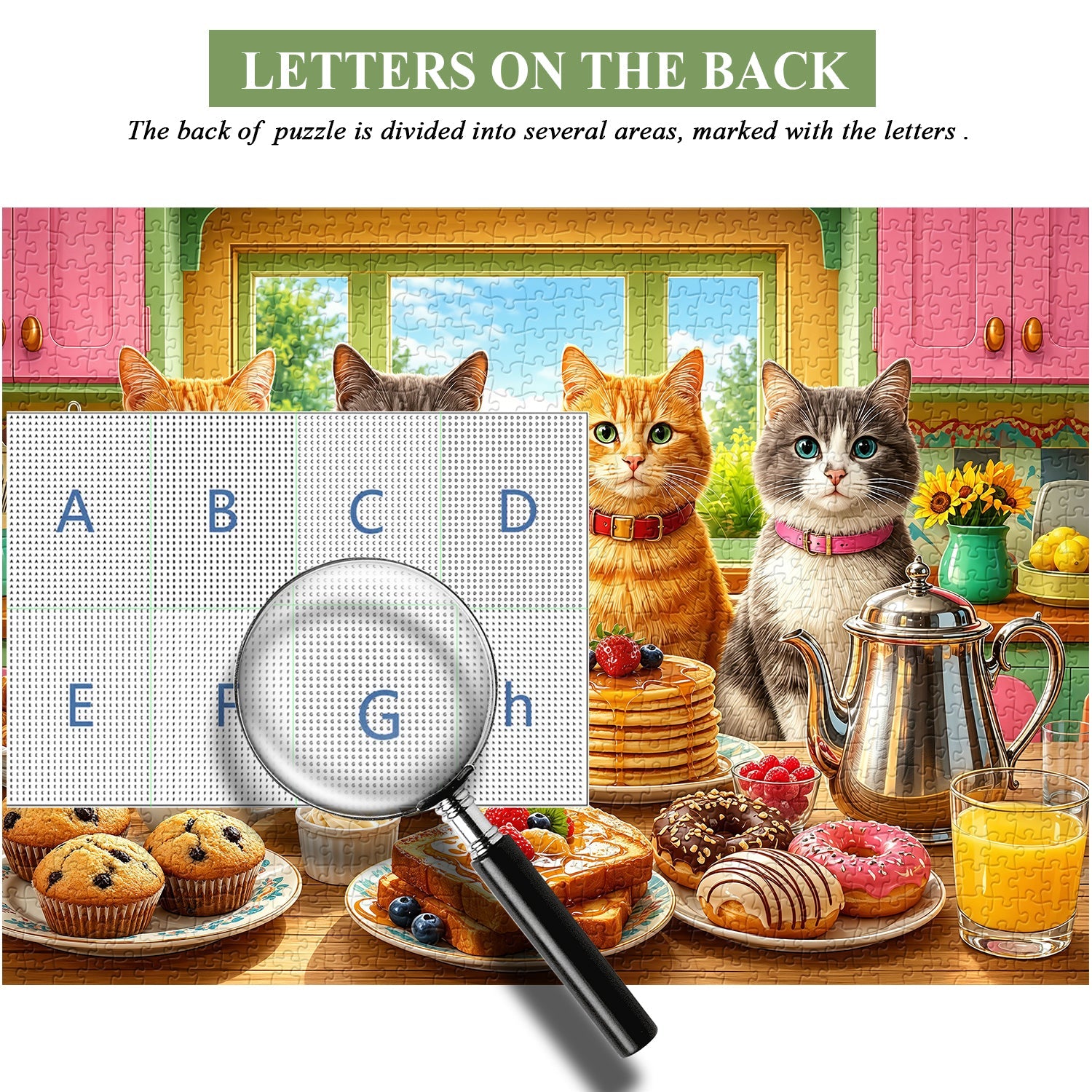 Sweet Cat Feast Jigsaw Puzzle 1000 Piece