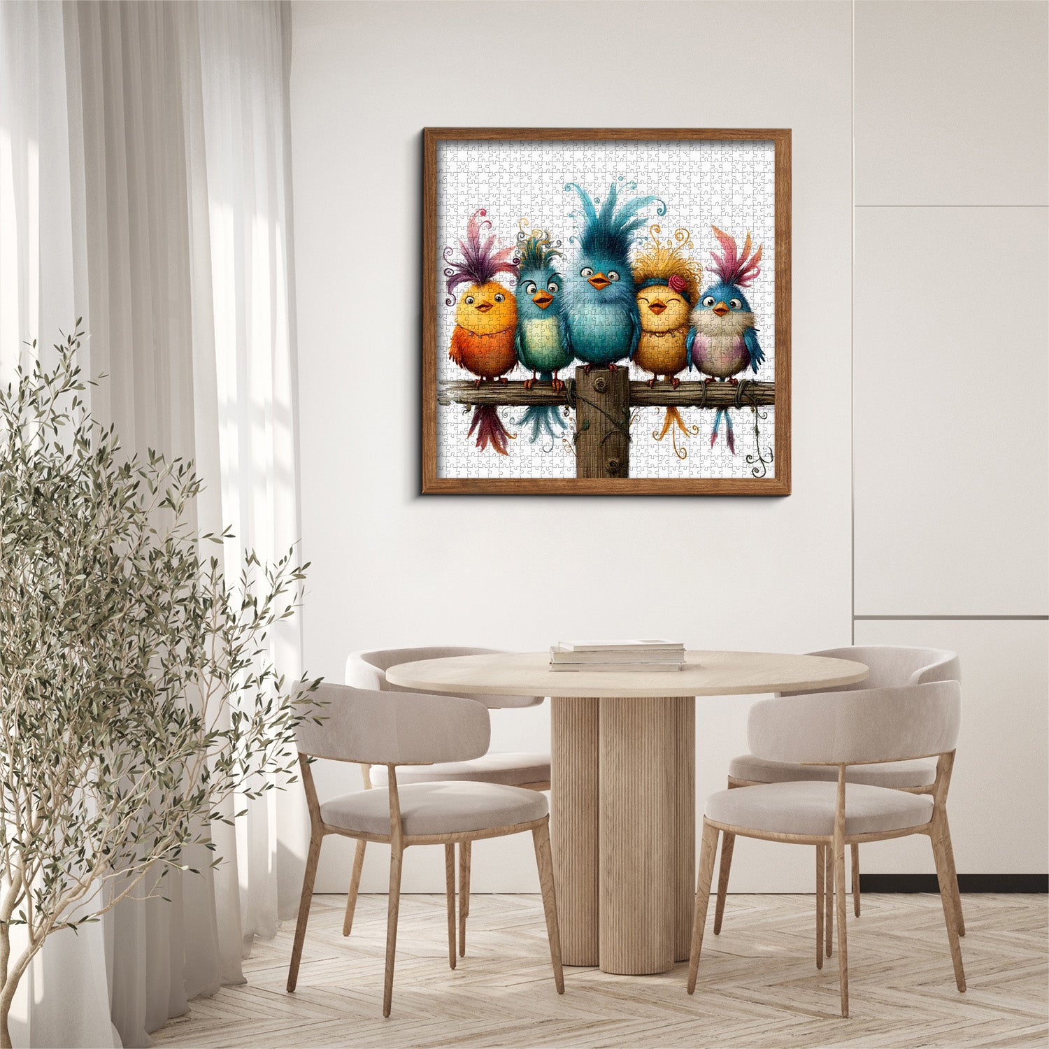 Cartoon Birds Jigsaw Puzzle 1000 Pieces