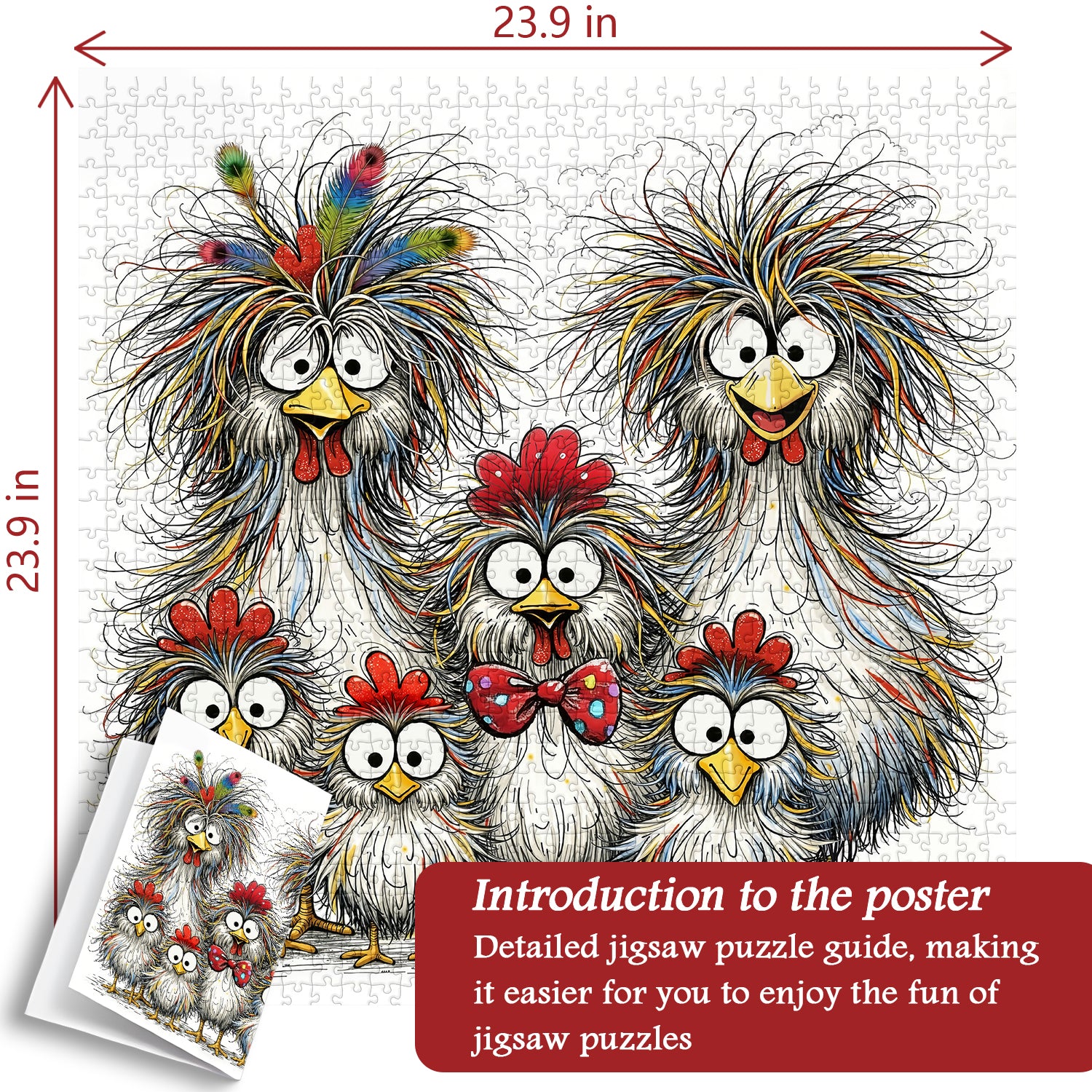 The Scruffy Chicks Jigsaw Puzzle 1000 Pieces