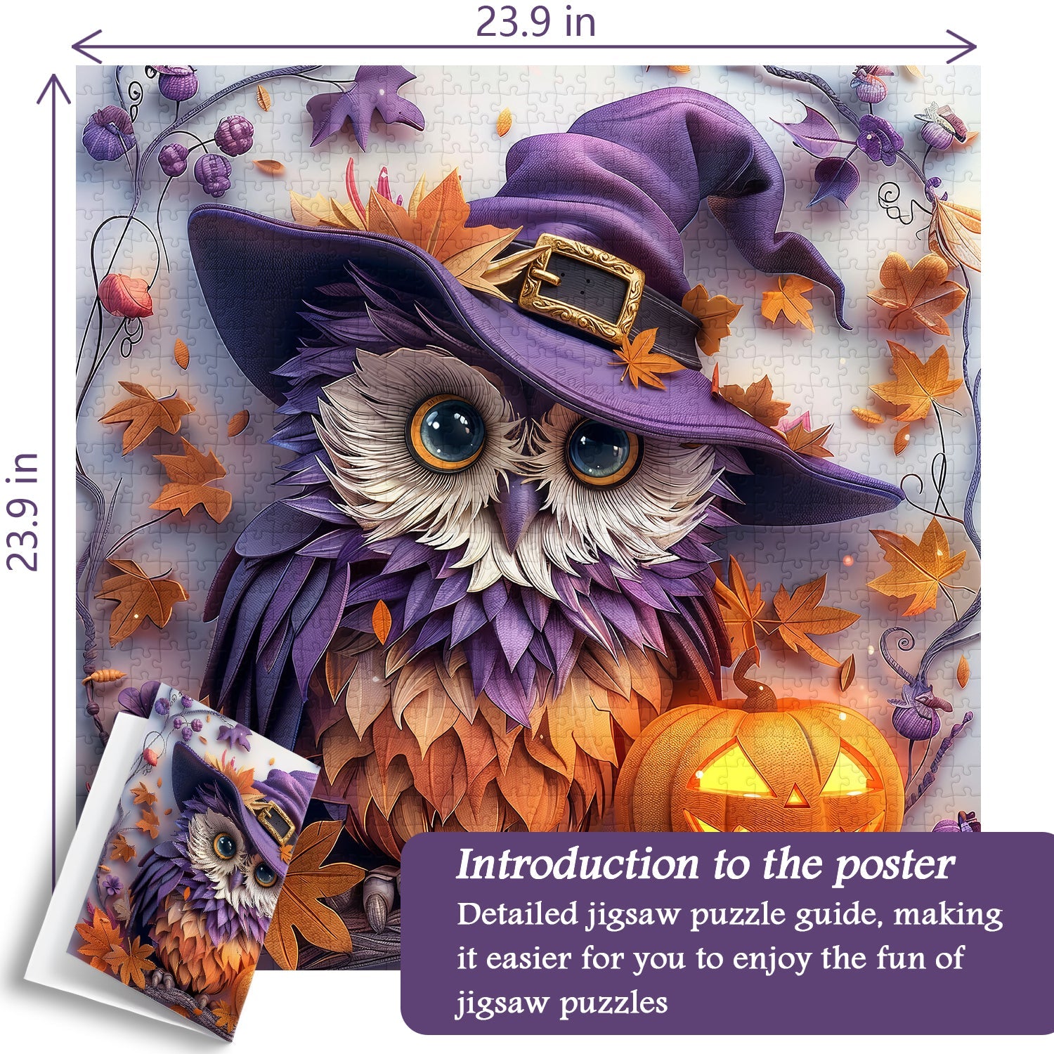 Halloween Owl Jigsaw Puzzle 1000 Piece