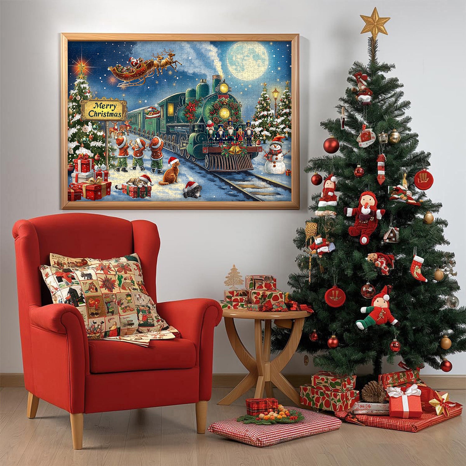 Christmas Train Jigsaw Puzzle 1000 Pieces