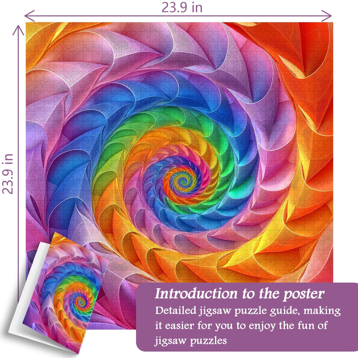 Extreme Chroma Vortex Jigsaw Puzzle 1000 Pieces