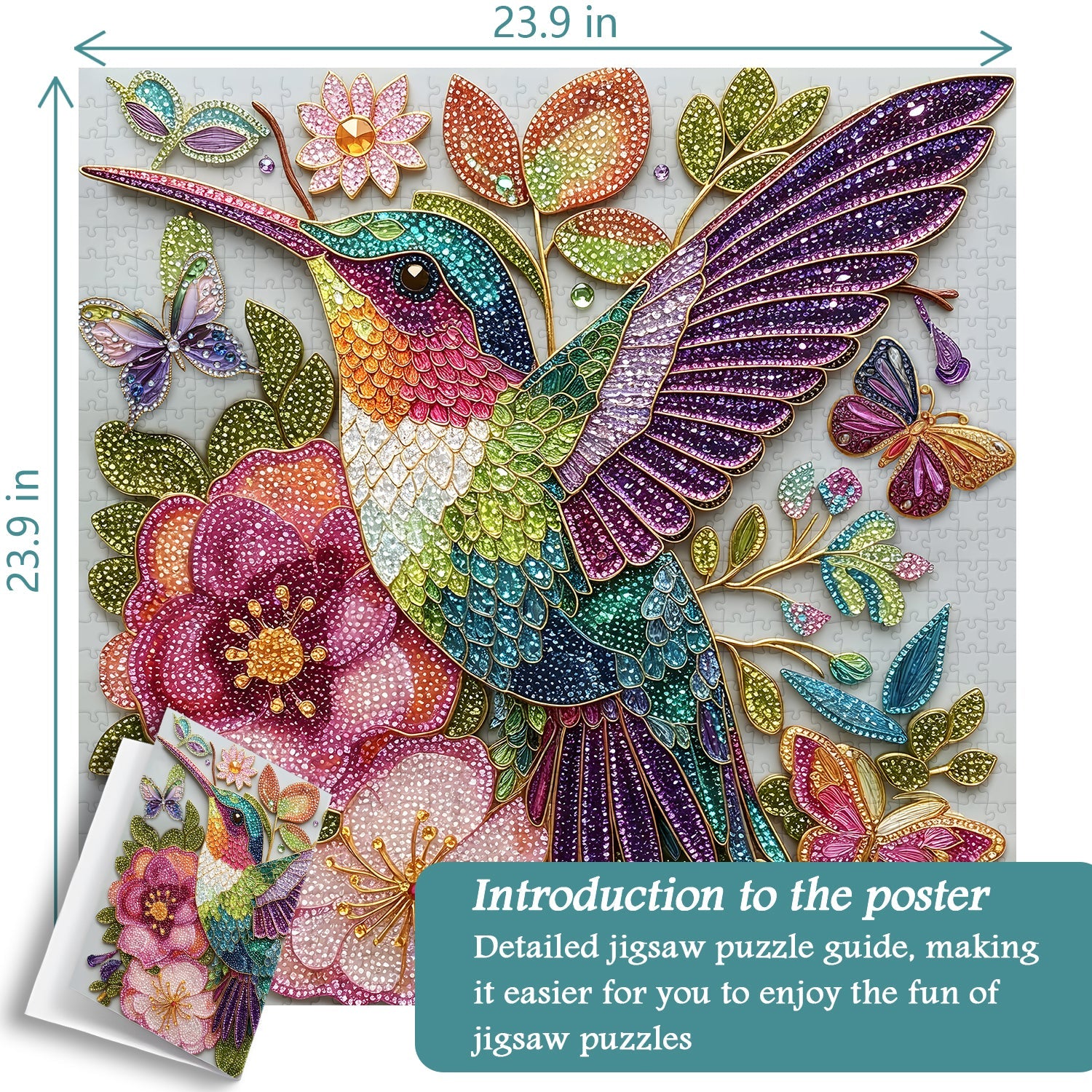 Puzzle de 1000 pièces Colibri gemme