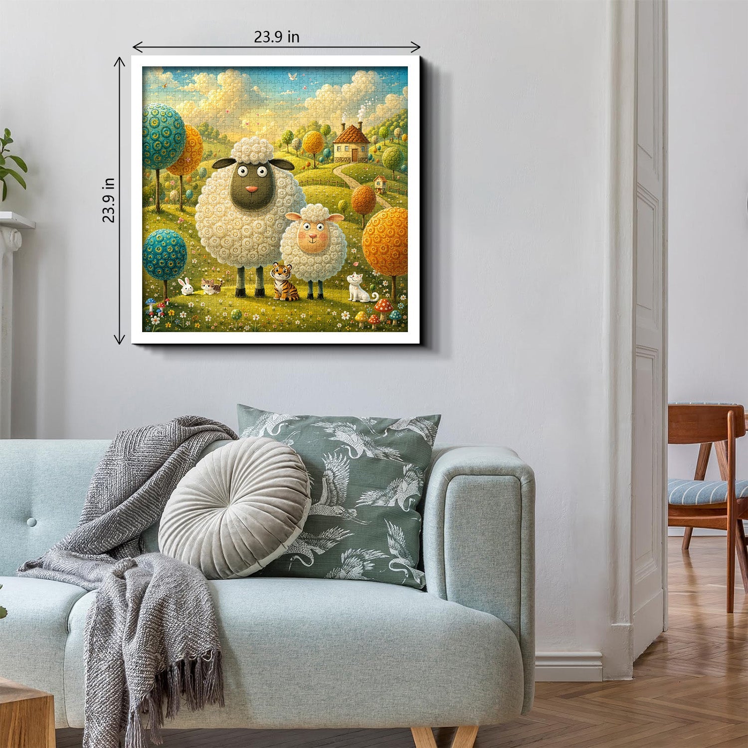 Sheep Haven Jigsaw Puzzle 1000 Pieces