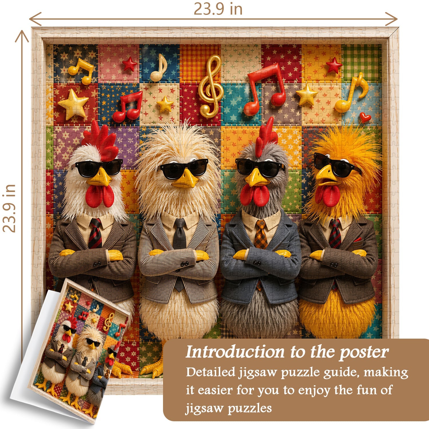 The Cool Clucks Jigsaw Puzzle 1000 Piece
