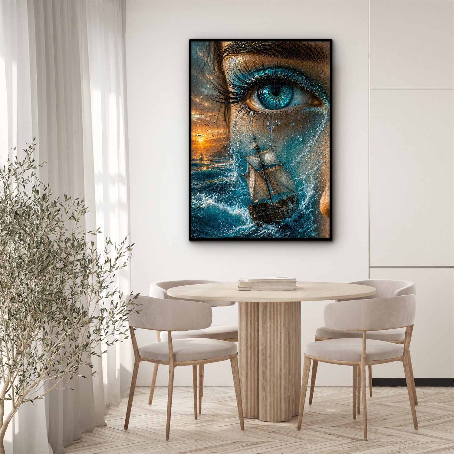 Sailing the Sea of Tears Jigsaw Puzzle 1000 Pieces