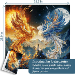 Sun Moon Phoenixes Jigsaw Puzzle 1000 Pieces