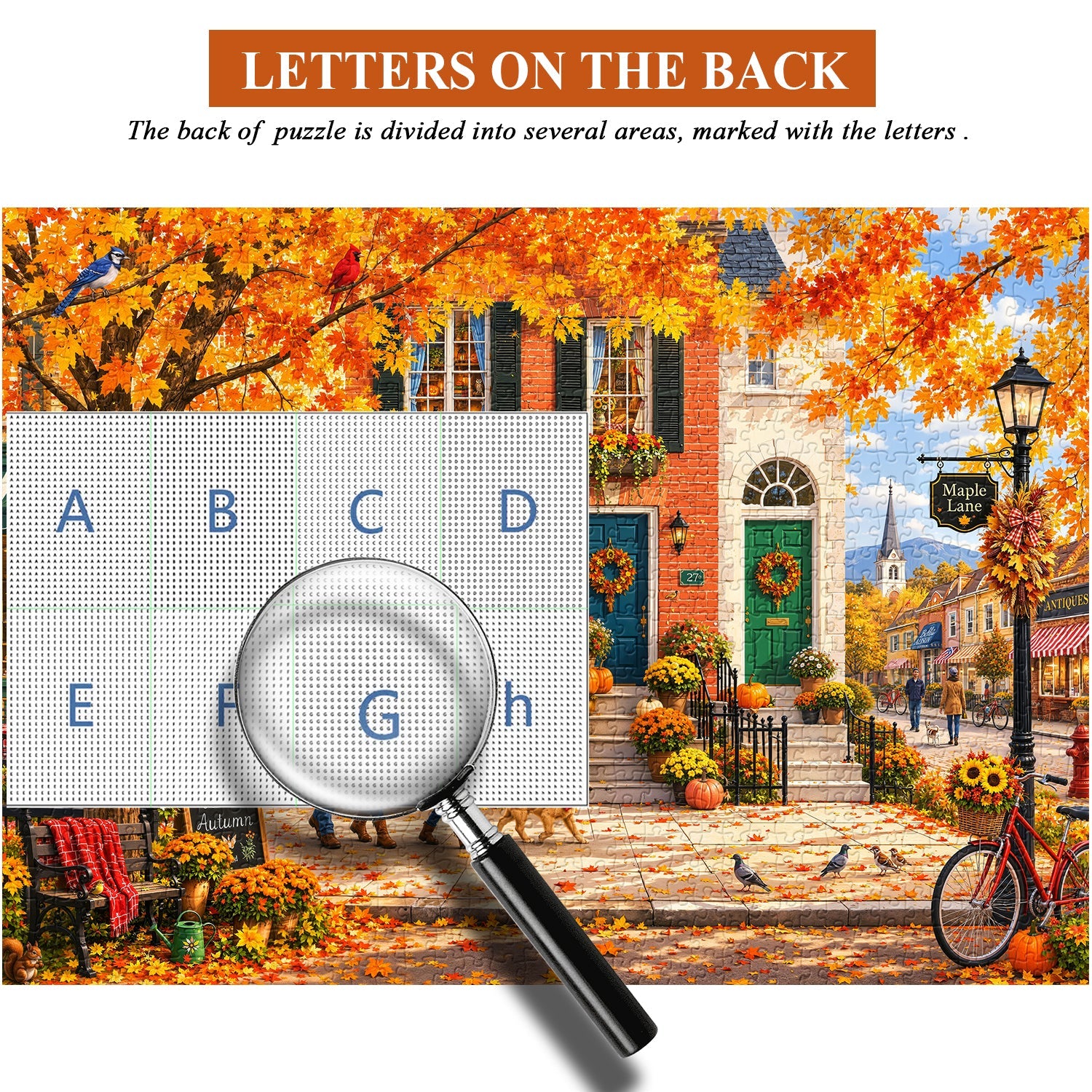 Autumn Maple Town Jigsaw Puzzle 1000 Piece