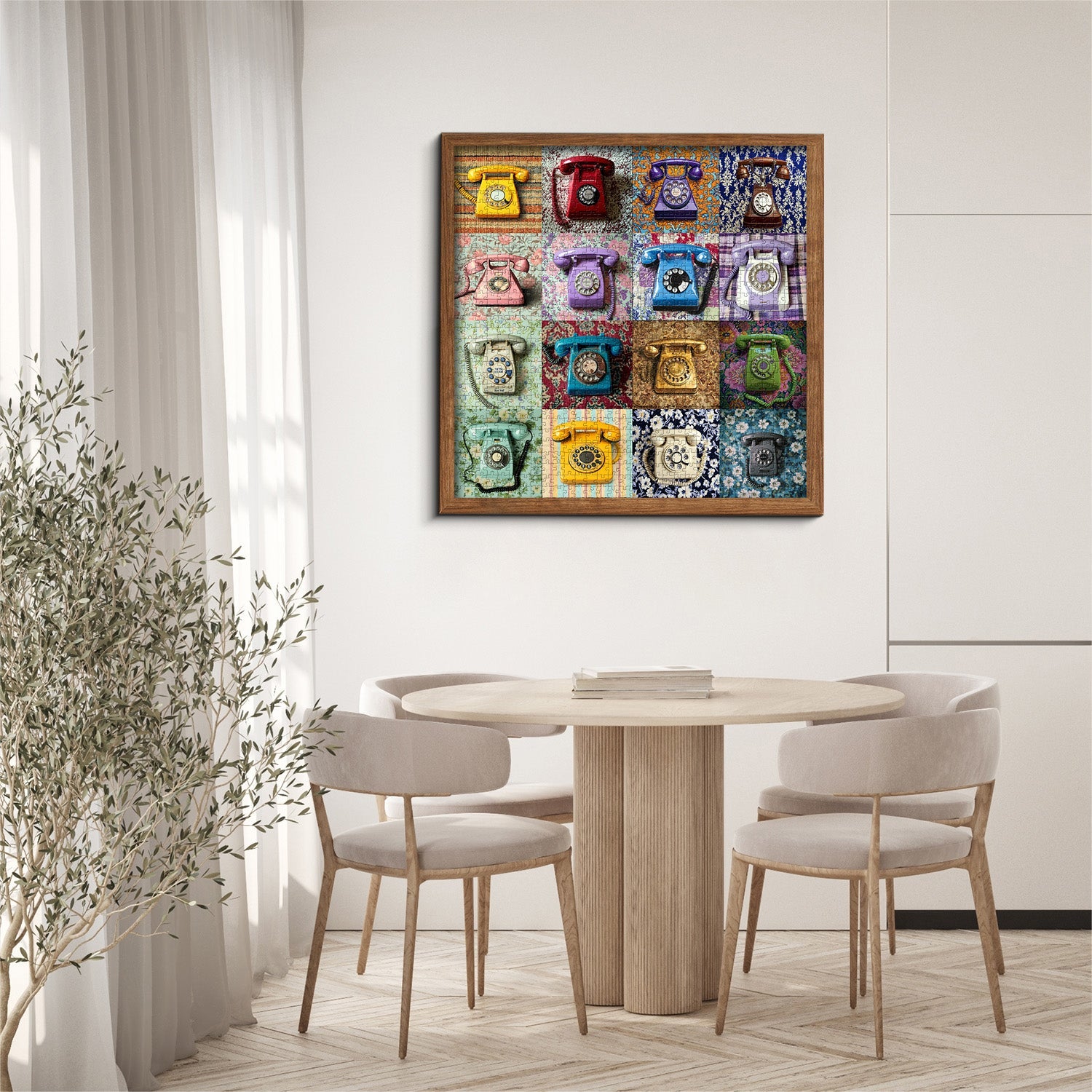 Retro Telephone Collage Jigsaw Puzzle 1000 Pieces