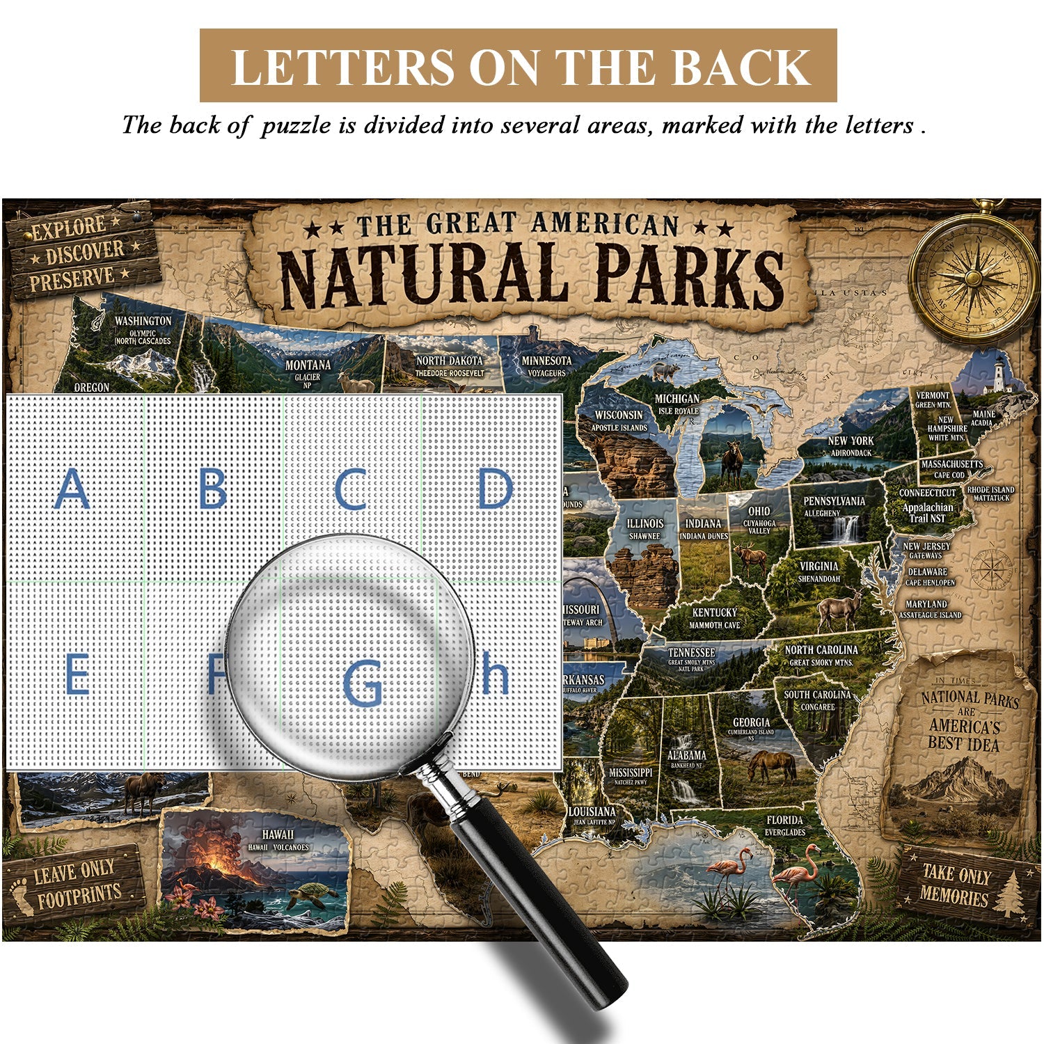 American Parks Jigsaw Puzzle 1000 Piece