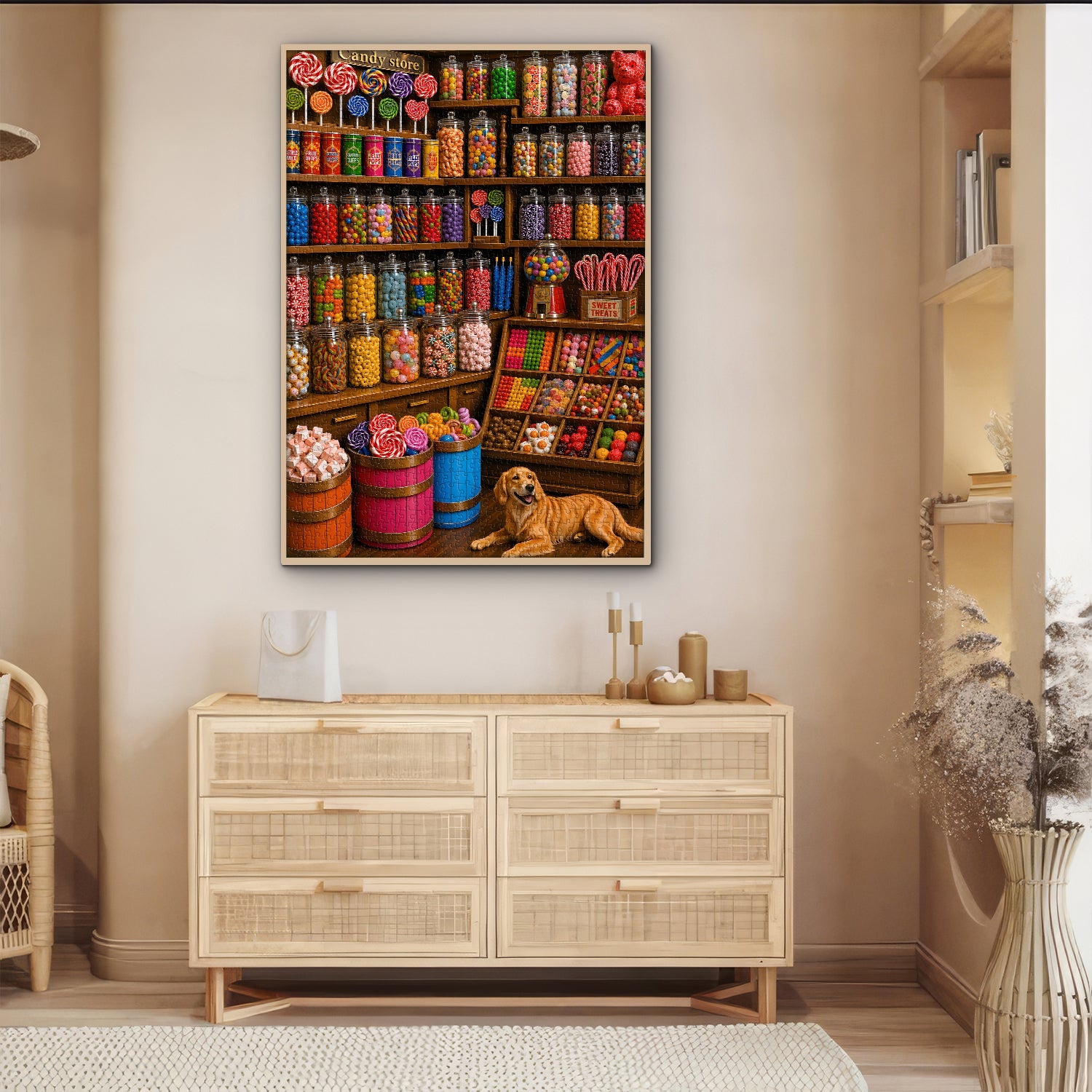 Candy Shop Pup Jigsaw Puzzle 1000 Pieces