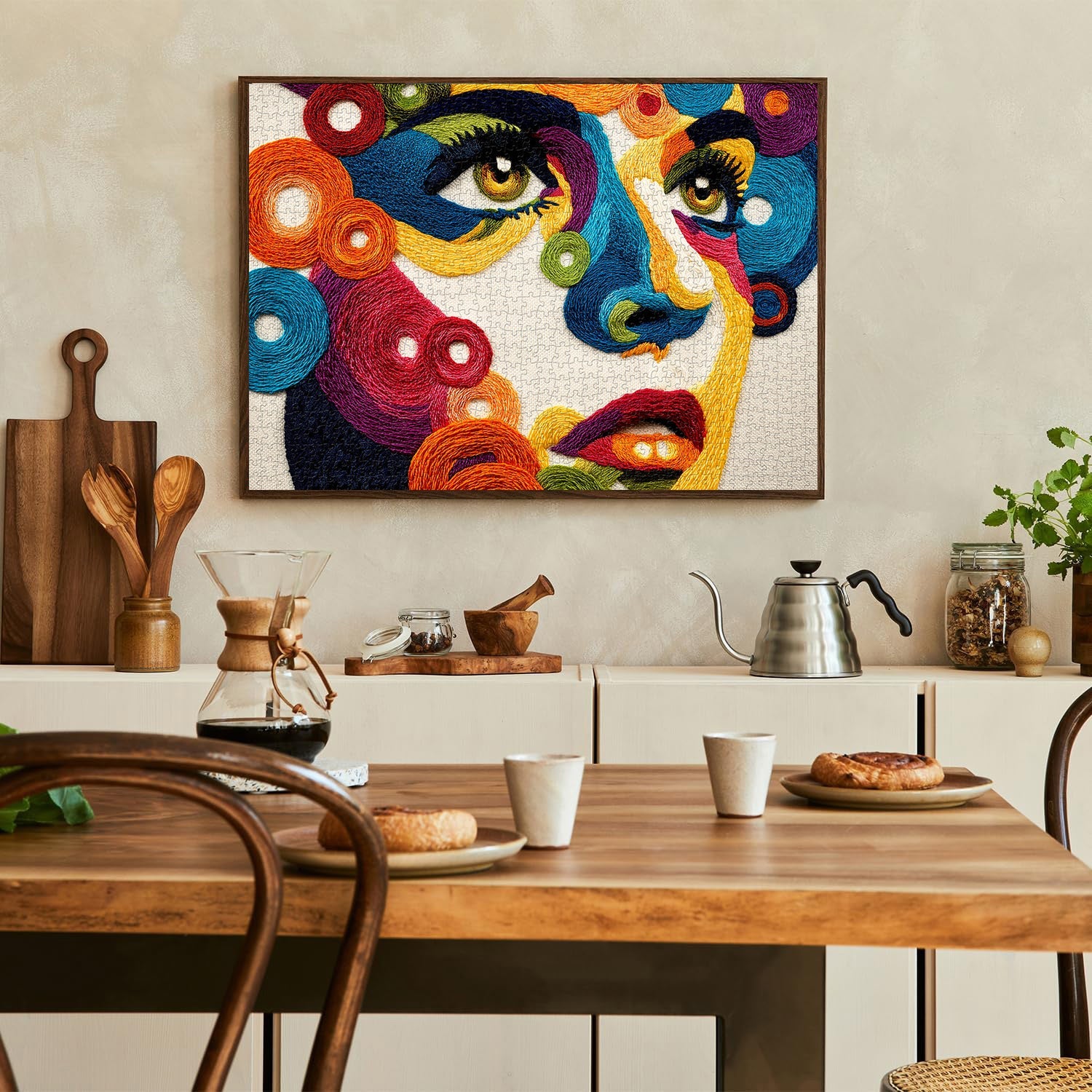 Puzzle puzzle portrait textile 1000 pièces