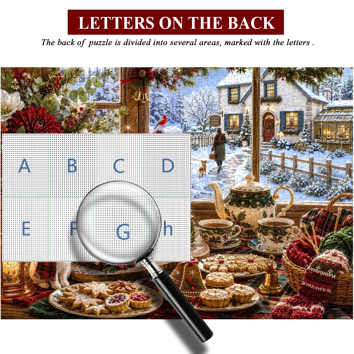 Christmas Window Feast Jigsaw Puzzle 1000 Pieces
