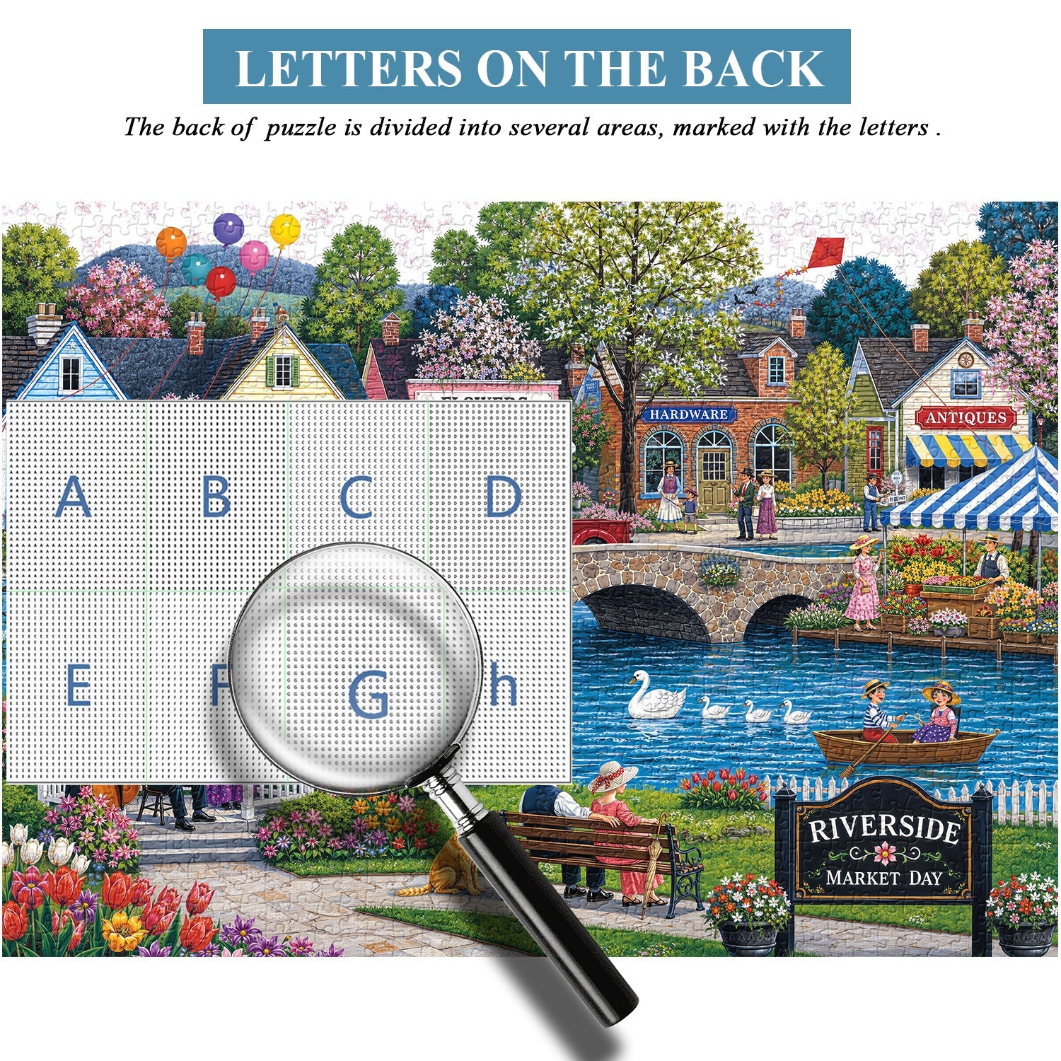 Riverside Market Jigsaw Puzzle 1000 Piece