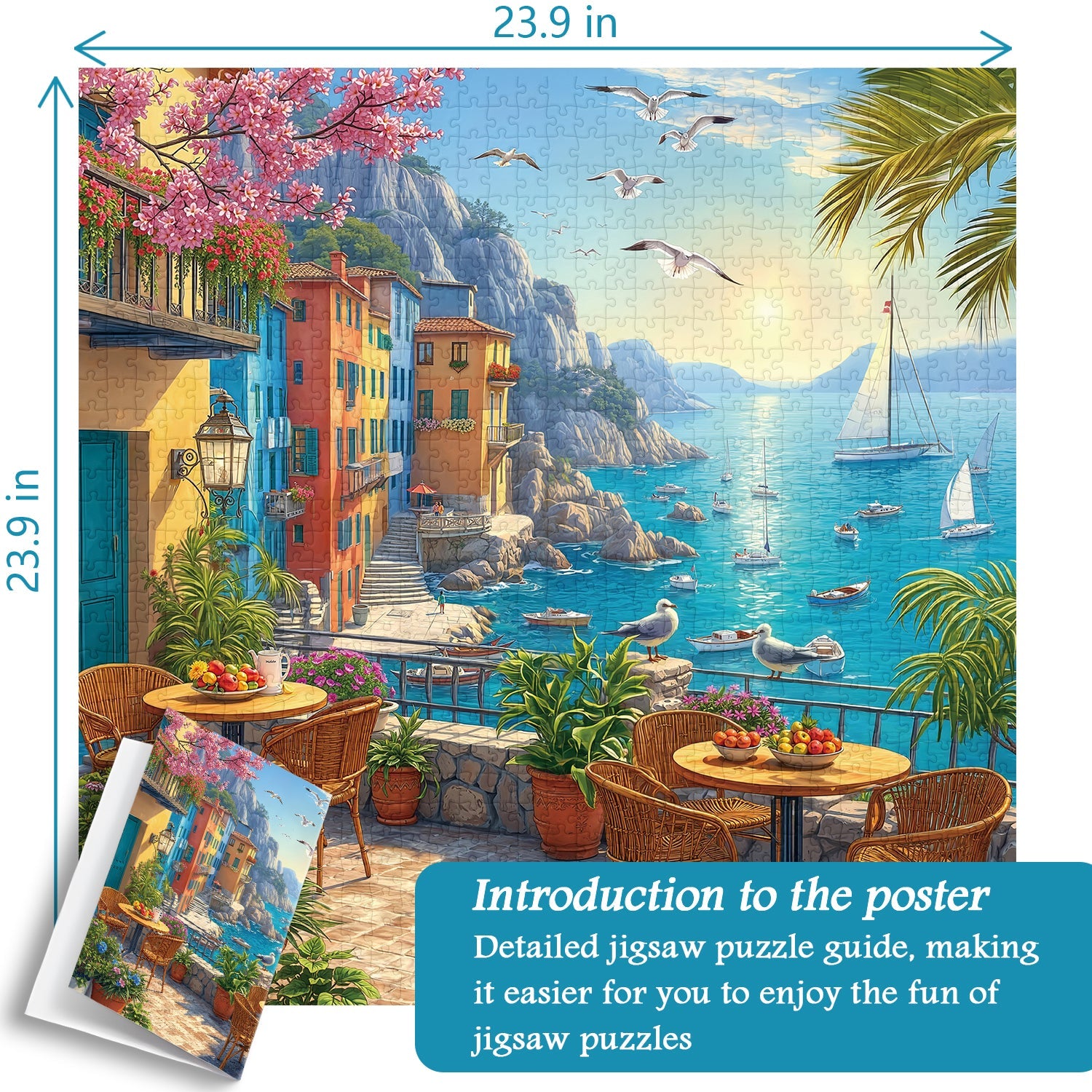Mediterranean Afternoon Jigsaw Puzzle 1000 Pieces
