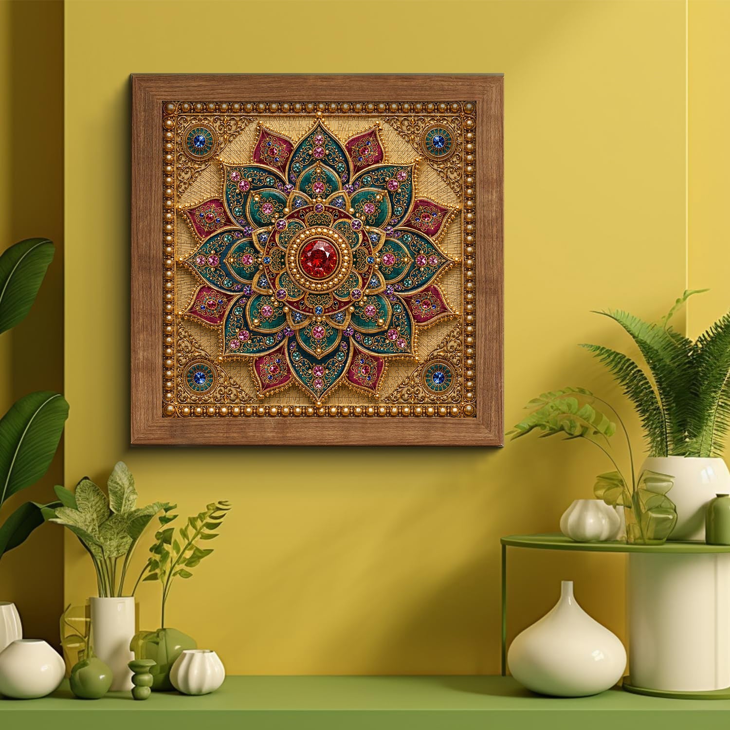 Gem Mandala Jigsaw Puzzle 1000 Pieces
