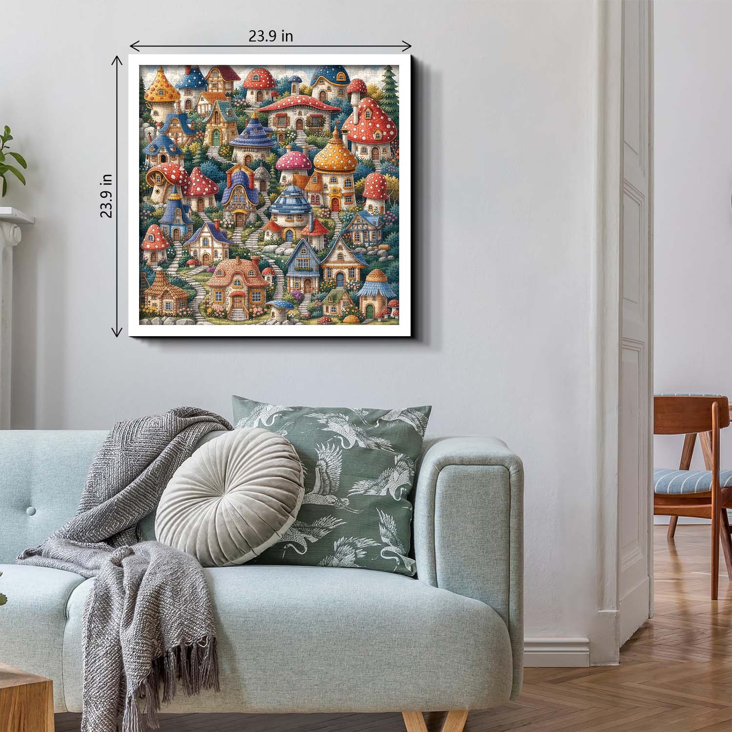 Layered Hillside Homes Jigsaw Puzzle 1000 Piece