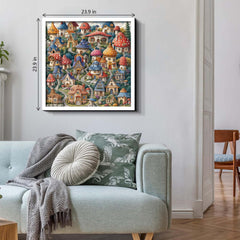 Layered Hillside Homes Jigsaw Puzzle 1000 Piece