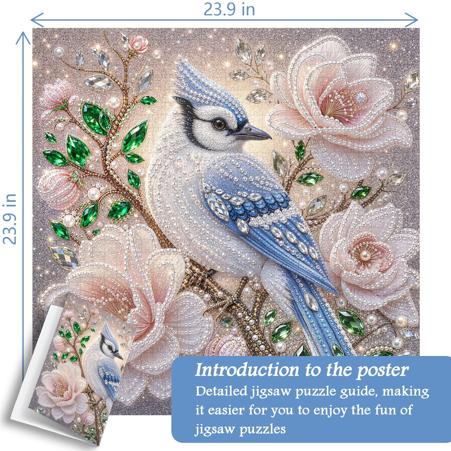 Starry Blue Plume Jigsaw Puzzle 1000 Piece