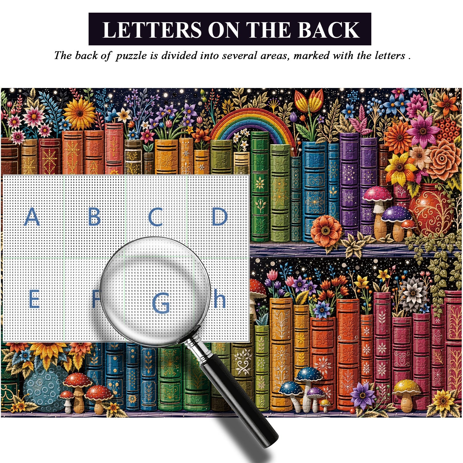 Botanical Bookshelf Jigsaw Puzzle 1000 Piece