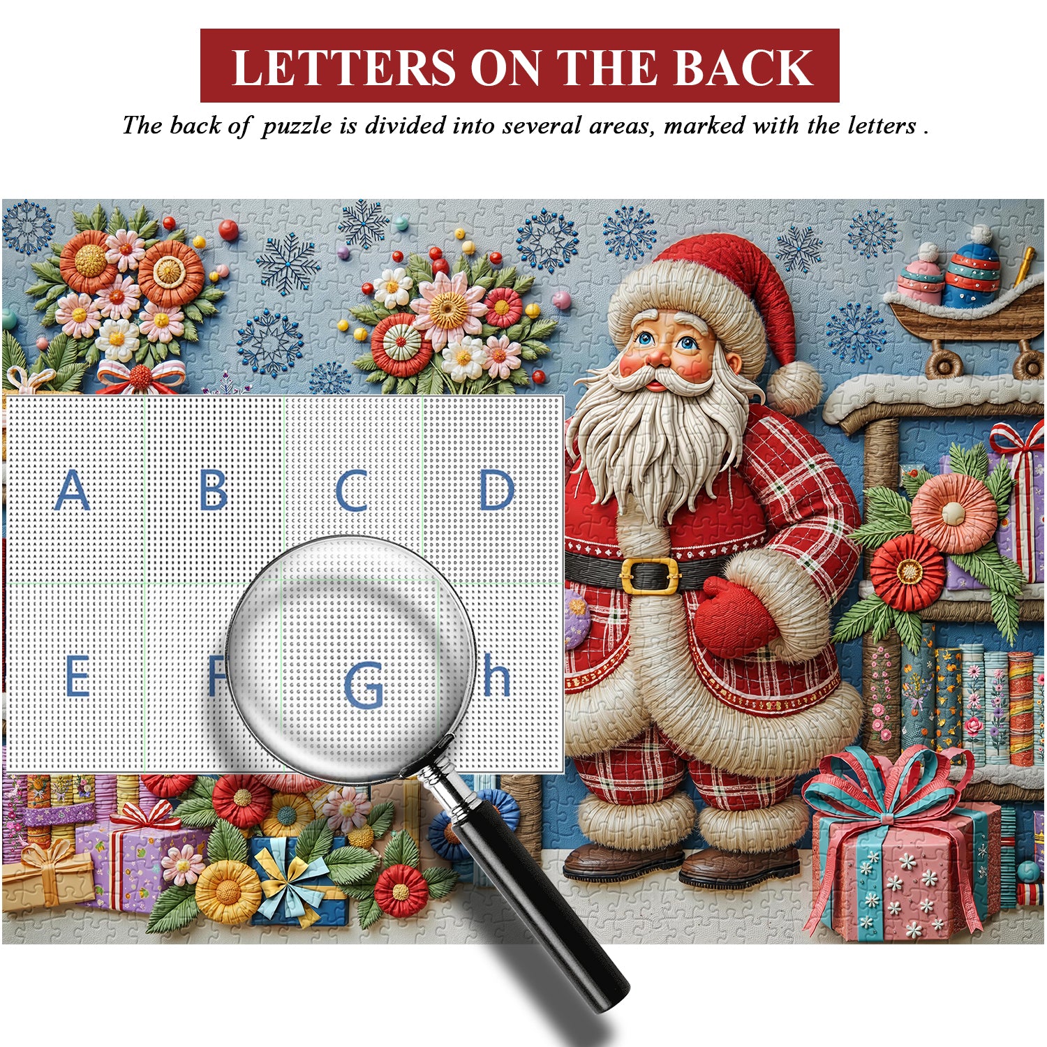 Santa’s Bloomed Blessing Jigsaw Puzzles 1000 Pieces