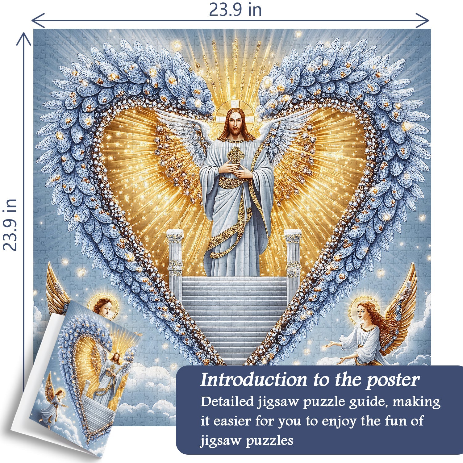 Casse-tête «Éclat du Cœur Divin» 1000 pièces