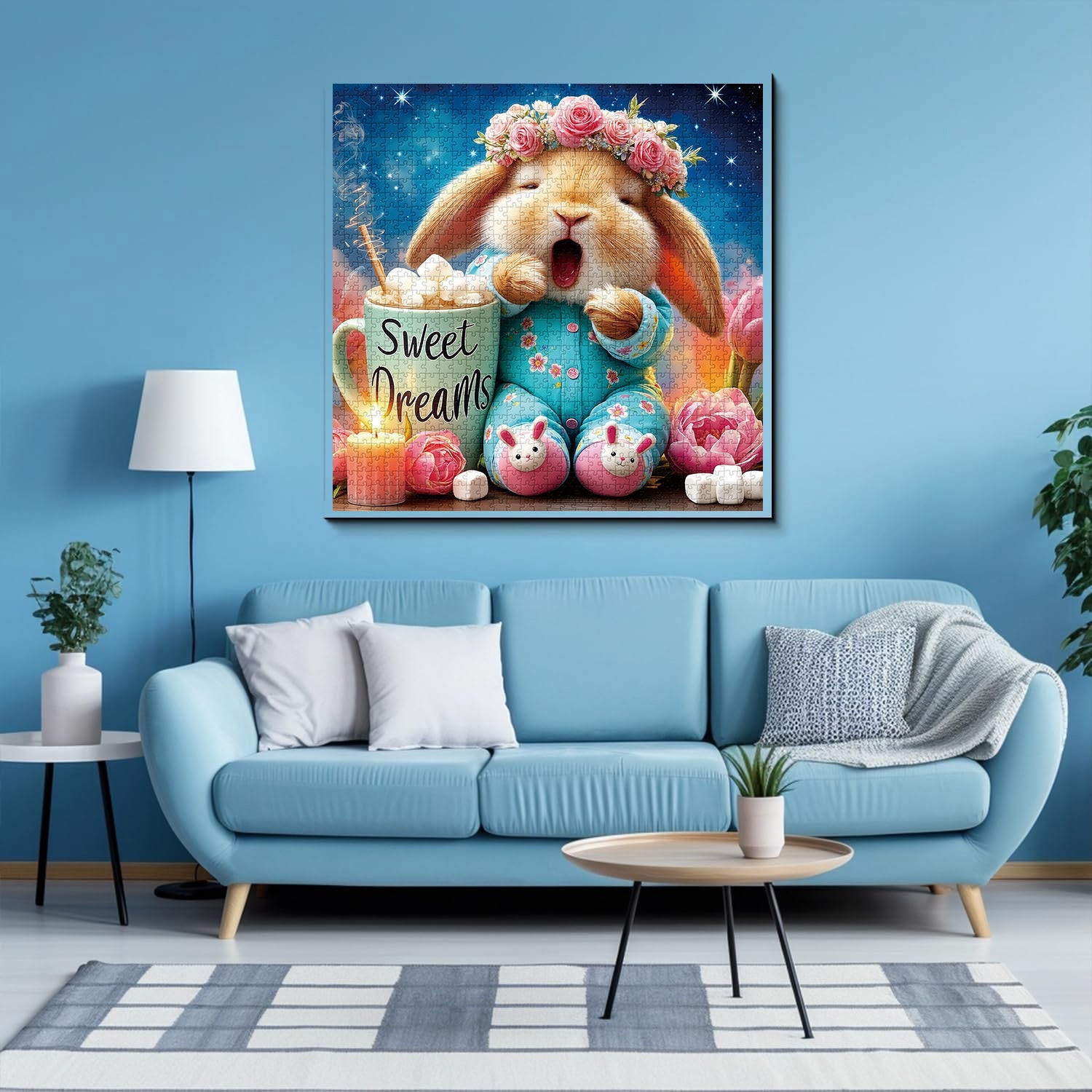 Yawning Bunny Jigsaw Puzzle 1000 Pieces