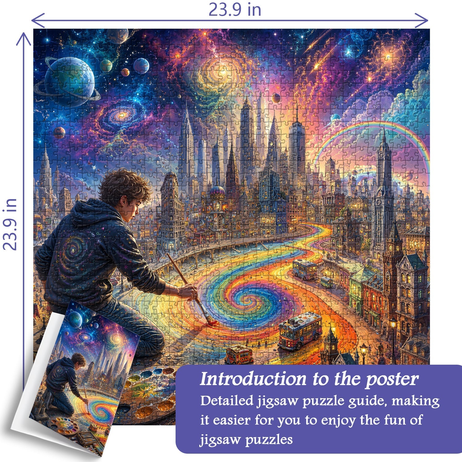 Dream‑Brush City Jigsaw Puzzle 1000 Piece