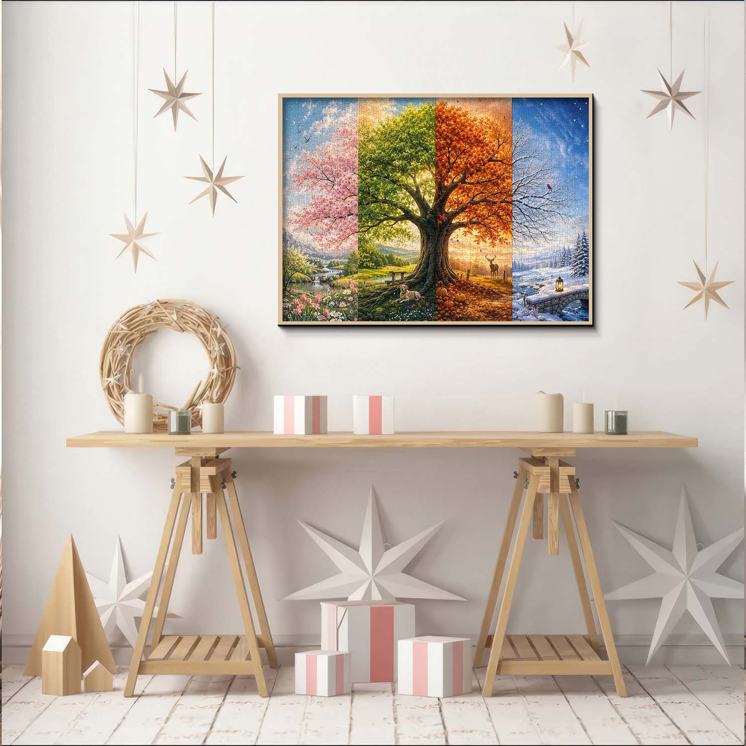 Four-Season Tree Jigsaw Puzzle 1000 Piece