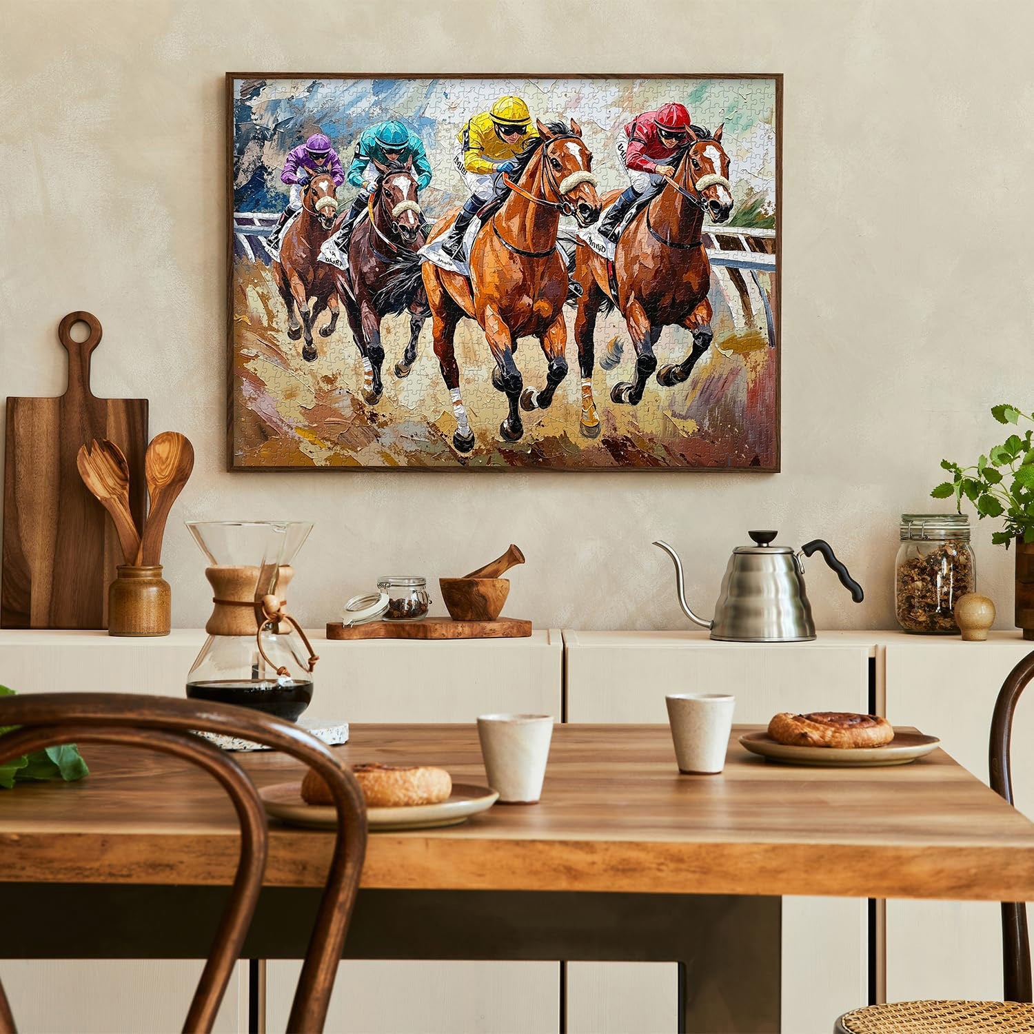 Race Horses Art Jigsaw Puzzle 1000 Piece