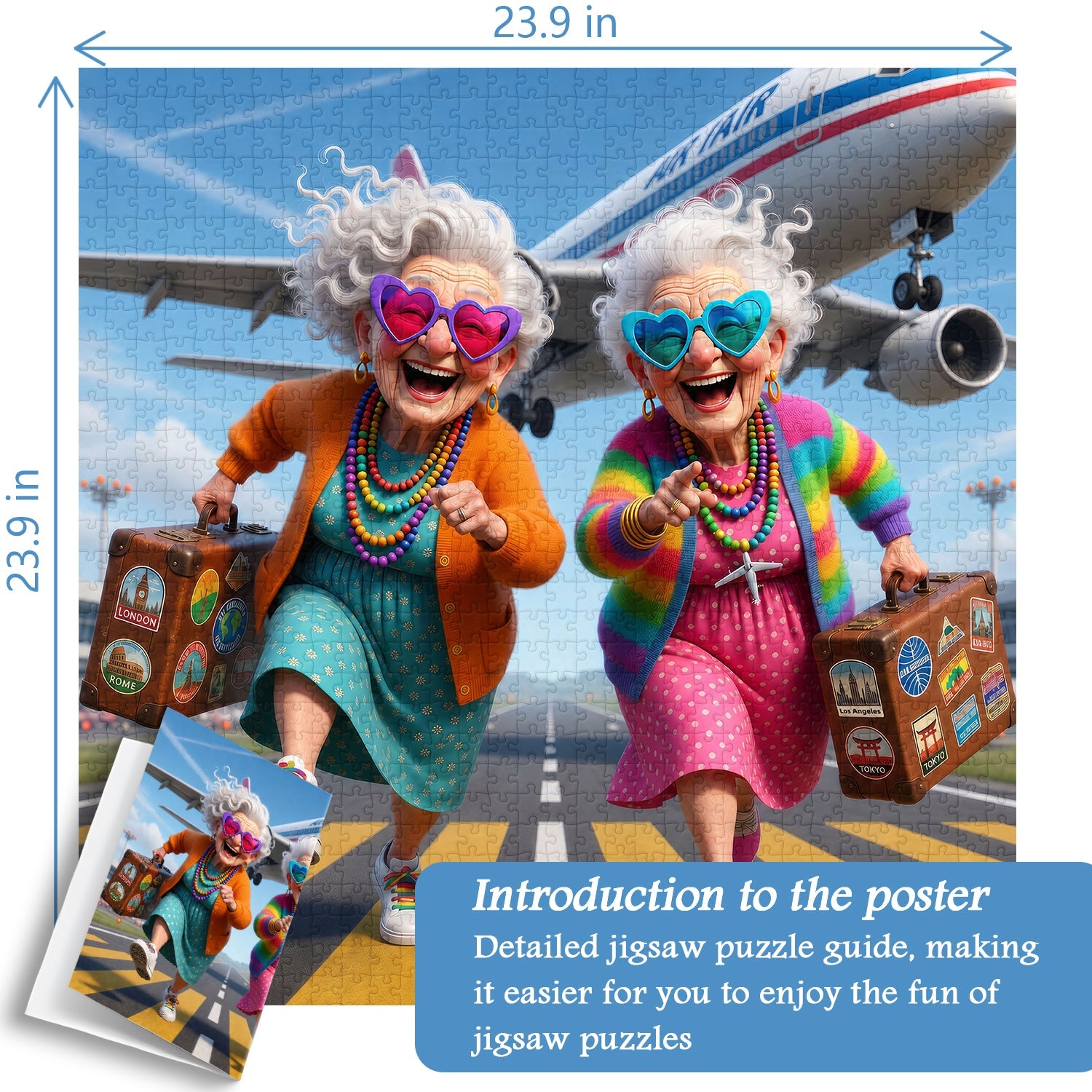 Wanderlust Grannies Jigsaw Puzzle 1000 Pieces