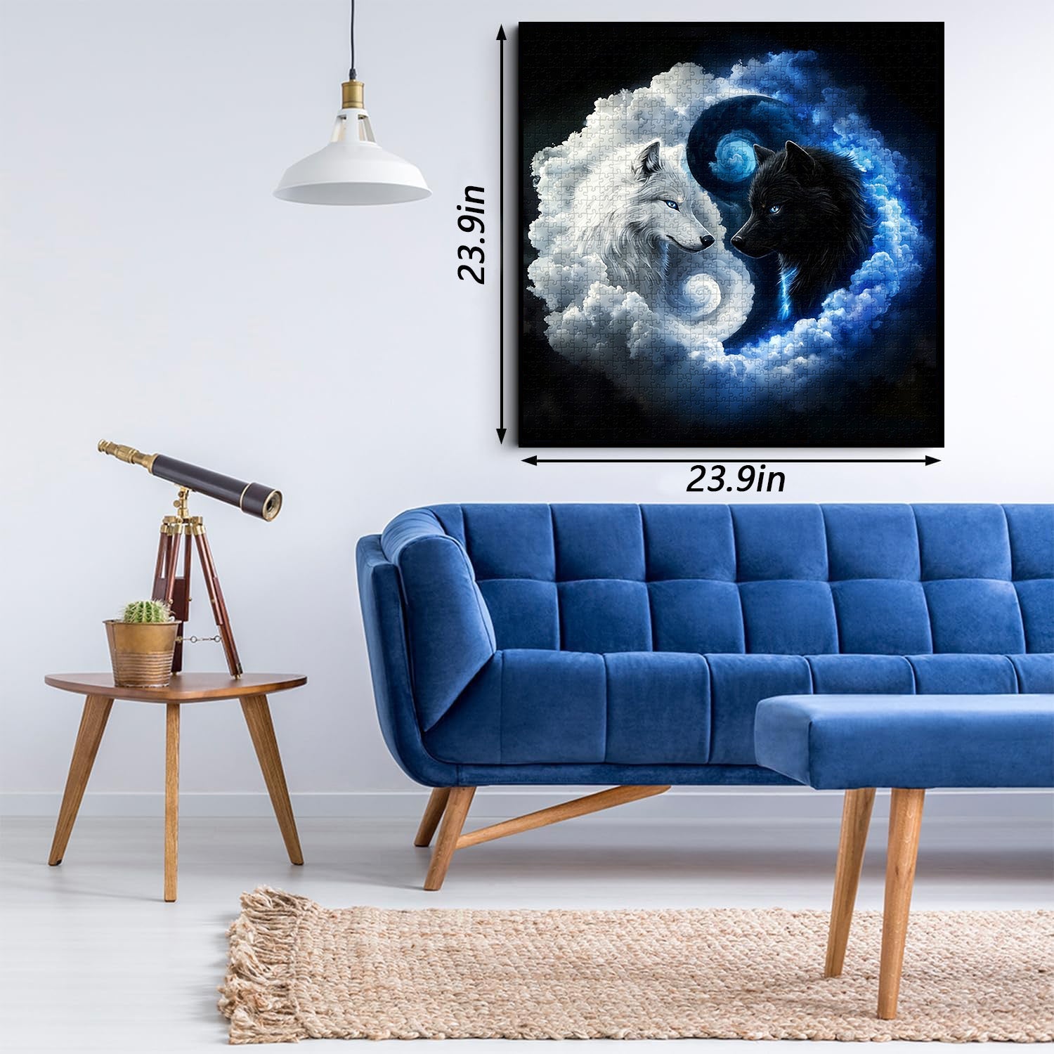 Yin Yang Wolves Jigsaw Puzzle 1000 Pieces