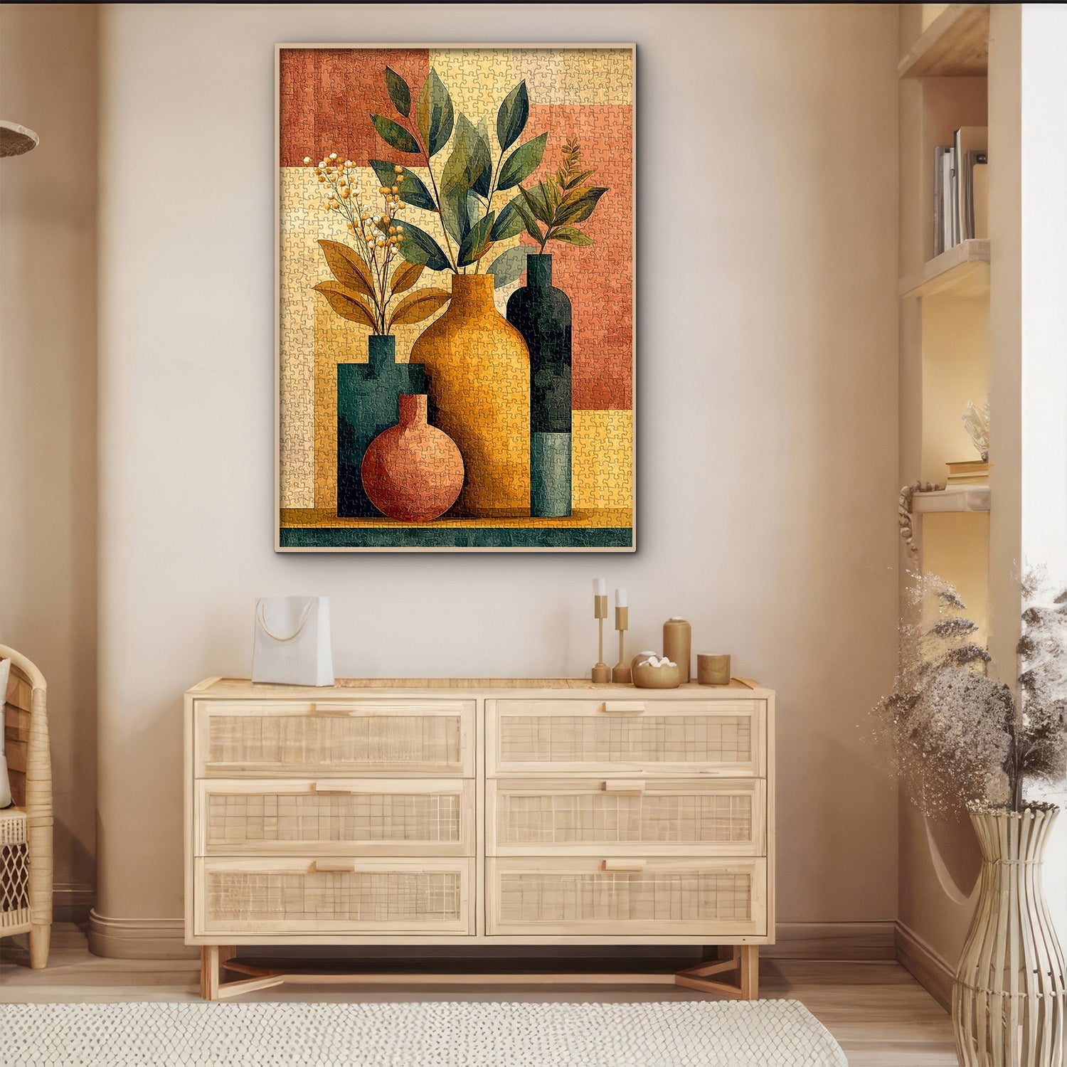 Puzzle d'art nature morte aux tons chauds 1000 pièces