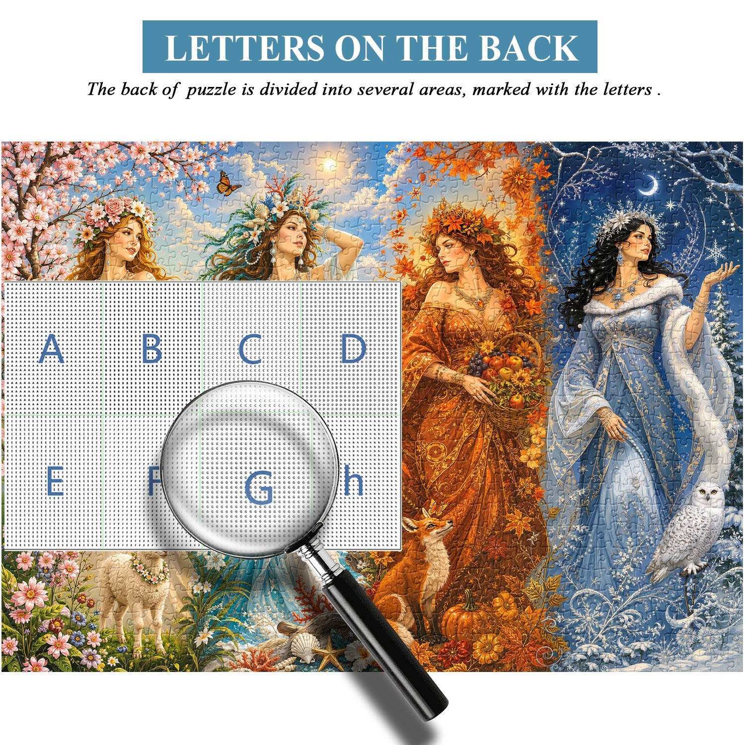 Seasonal Maidens Jigsaw Puzzle 1000 Piece