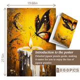 Butterfly to Flame Jigsaw Puzzle 1000 Pieces