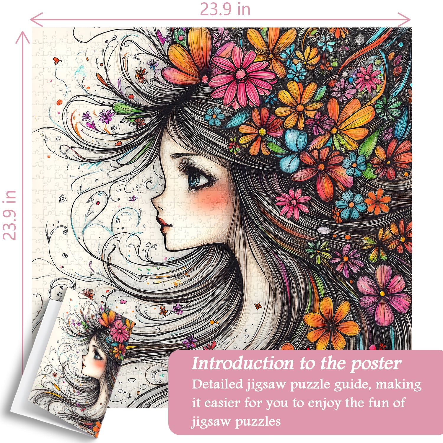 Blossom in Her Hair Jigsaw Puzzle 1000 Pieces