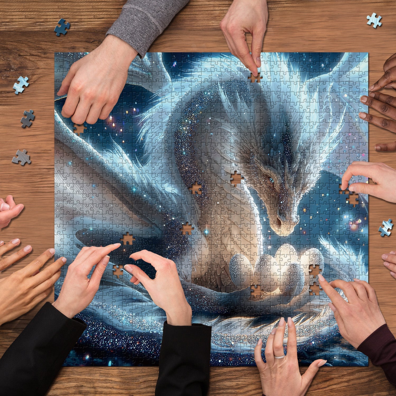 Dragon's Gentle Hold Jigsaw Puzzle 1000 Pieces