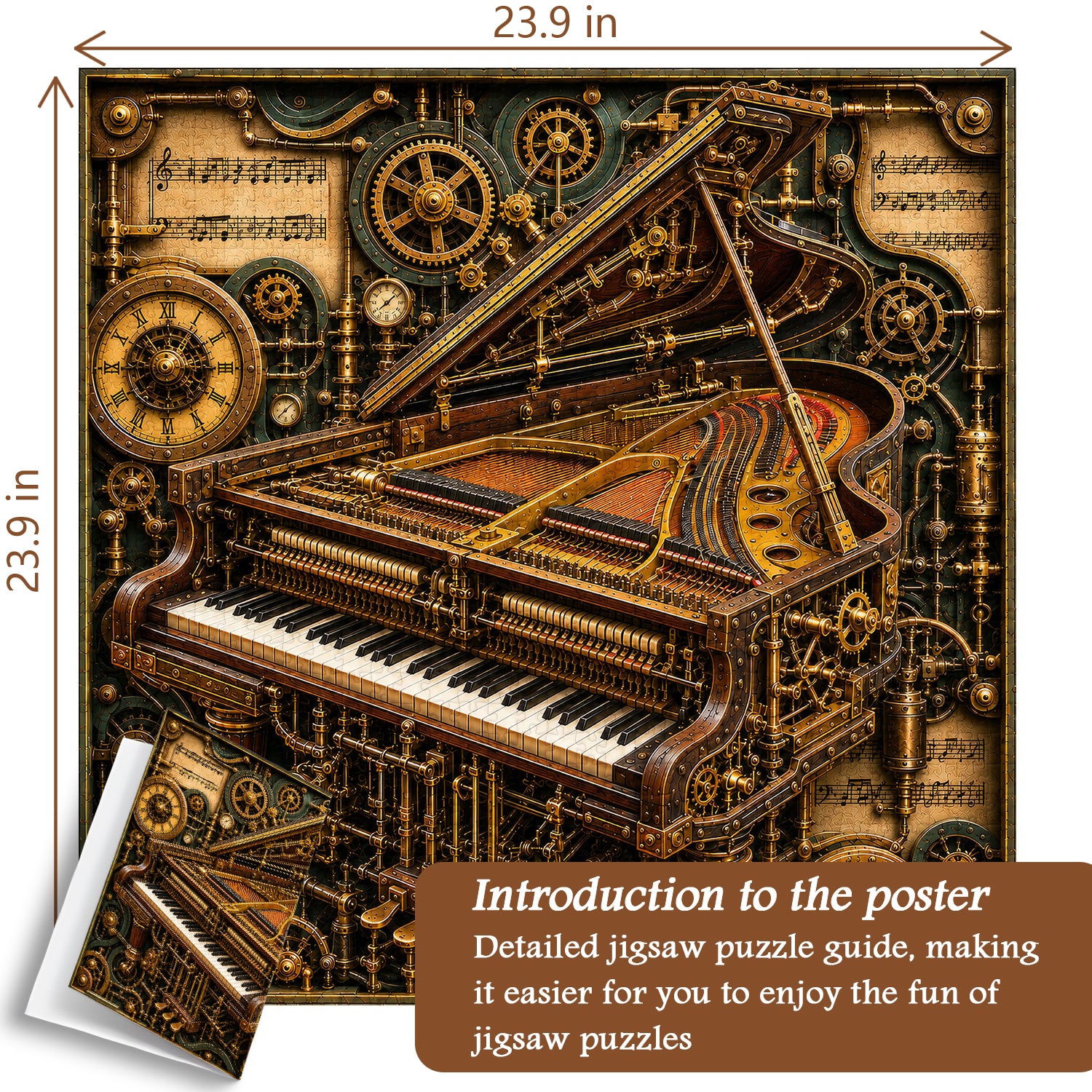 Clockwork Piano Jigsaw Puzzle 1000 Pieces