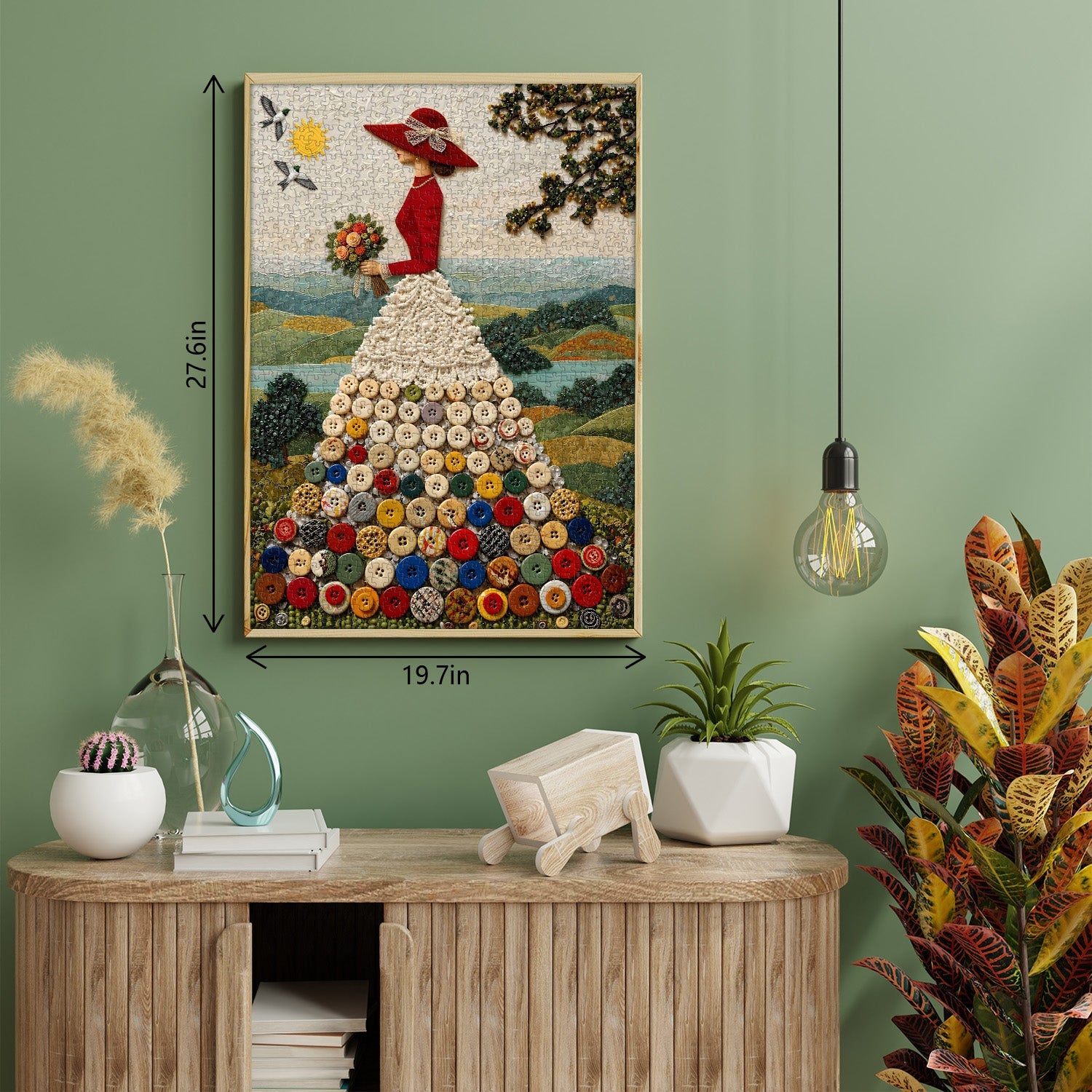 Button Skirt Jigsaw Puzzle 1000 Pieces