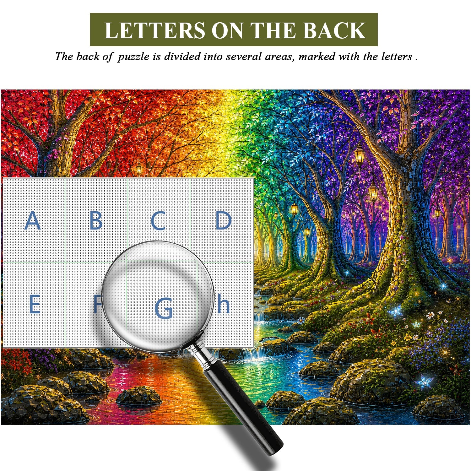 Rainbow Tree Corridor Jigsaw Puzzle 1000 Pieces