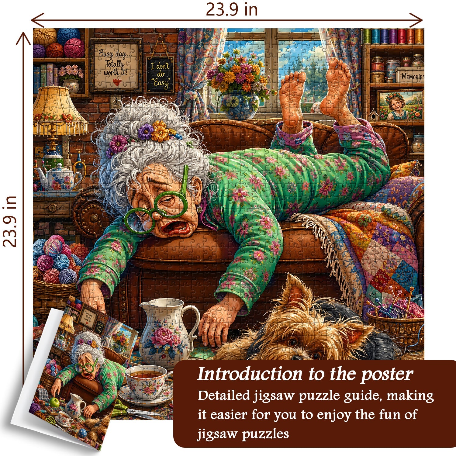 Tired Grandma Jigsaw Puzzle 1000 Pieces