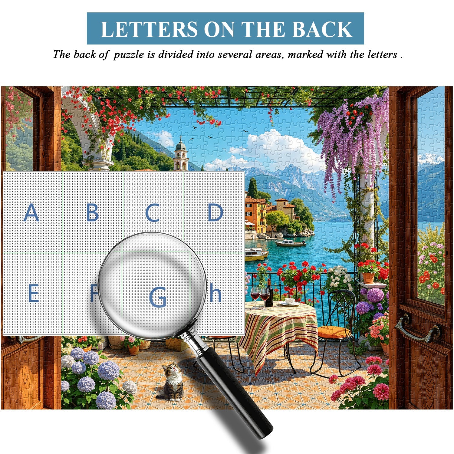 Flower-filled Lakeside Jigsaw Puzzle 1000 Pieces