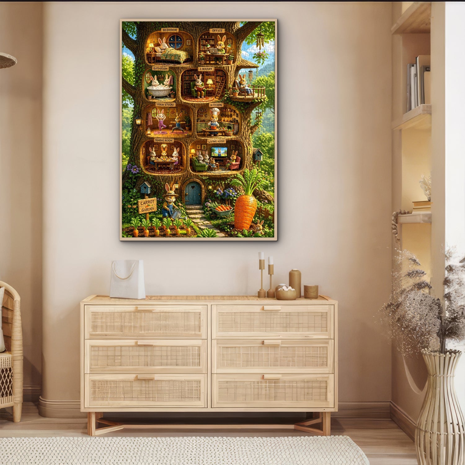 Rabbit Treehouse Jigsaw Puzzle 1000 Piece