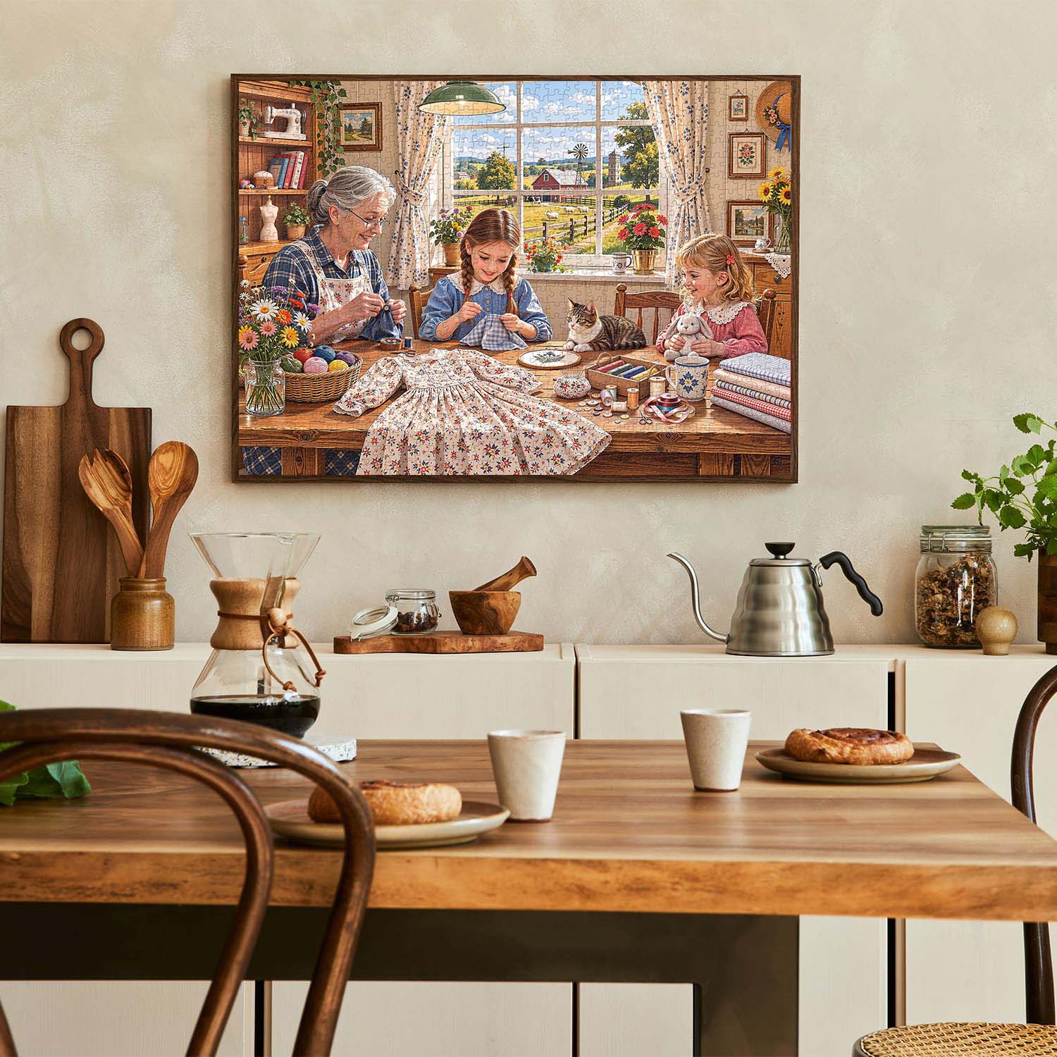 Sewing Days Jigsaw Puzzle 1000 Piece
