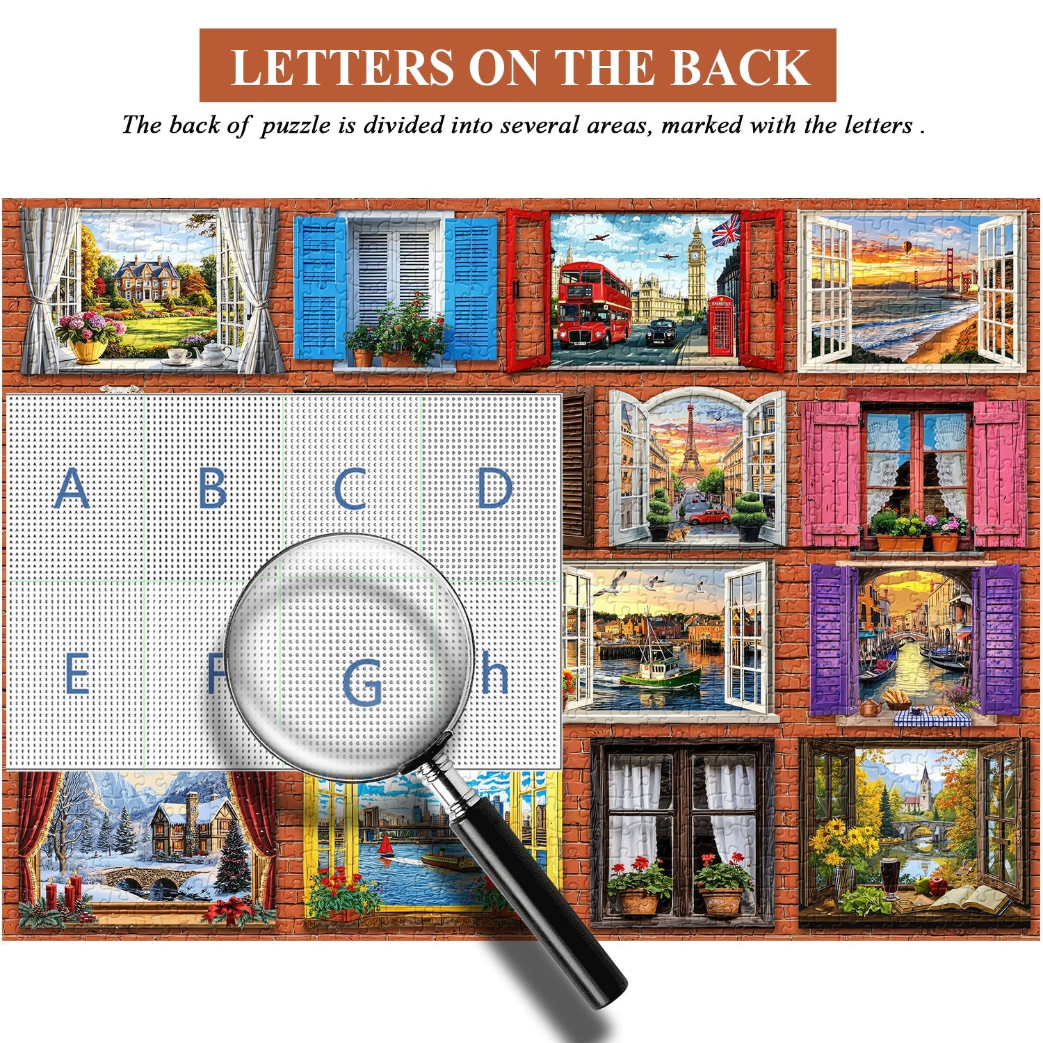 World Through Windows Jigsaw Puzzle 1000 Pieces